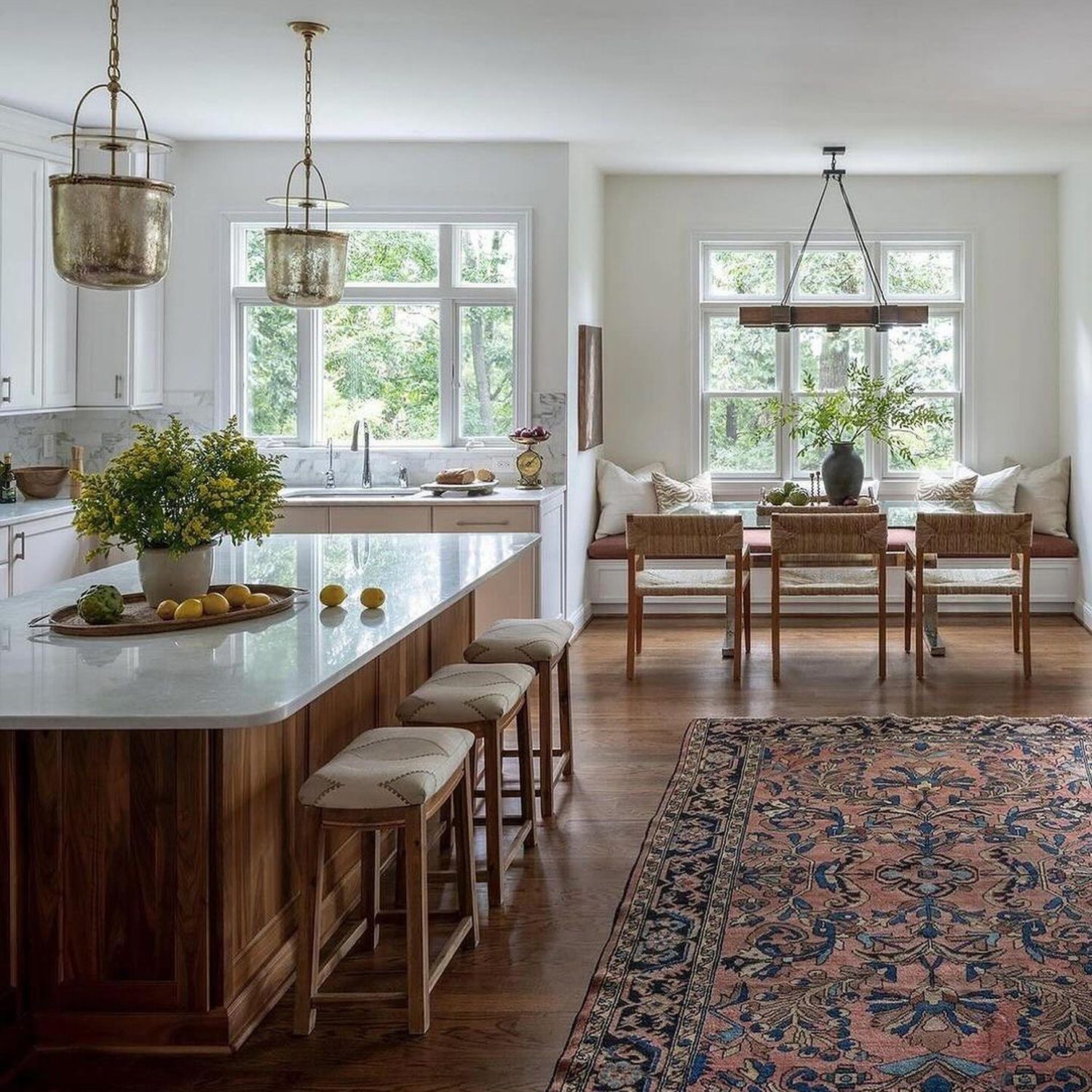 Elegant kitchen with natural light