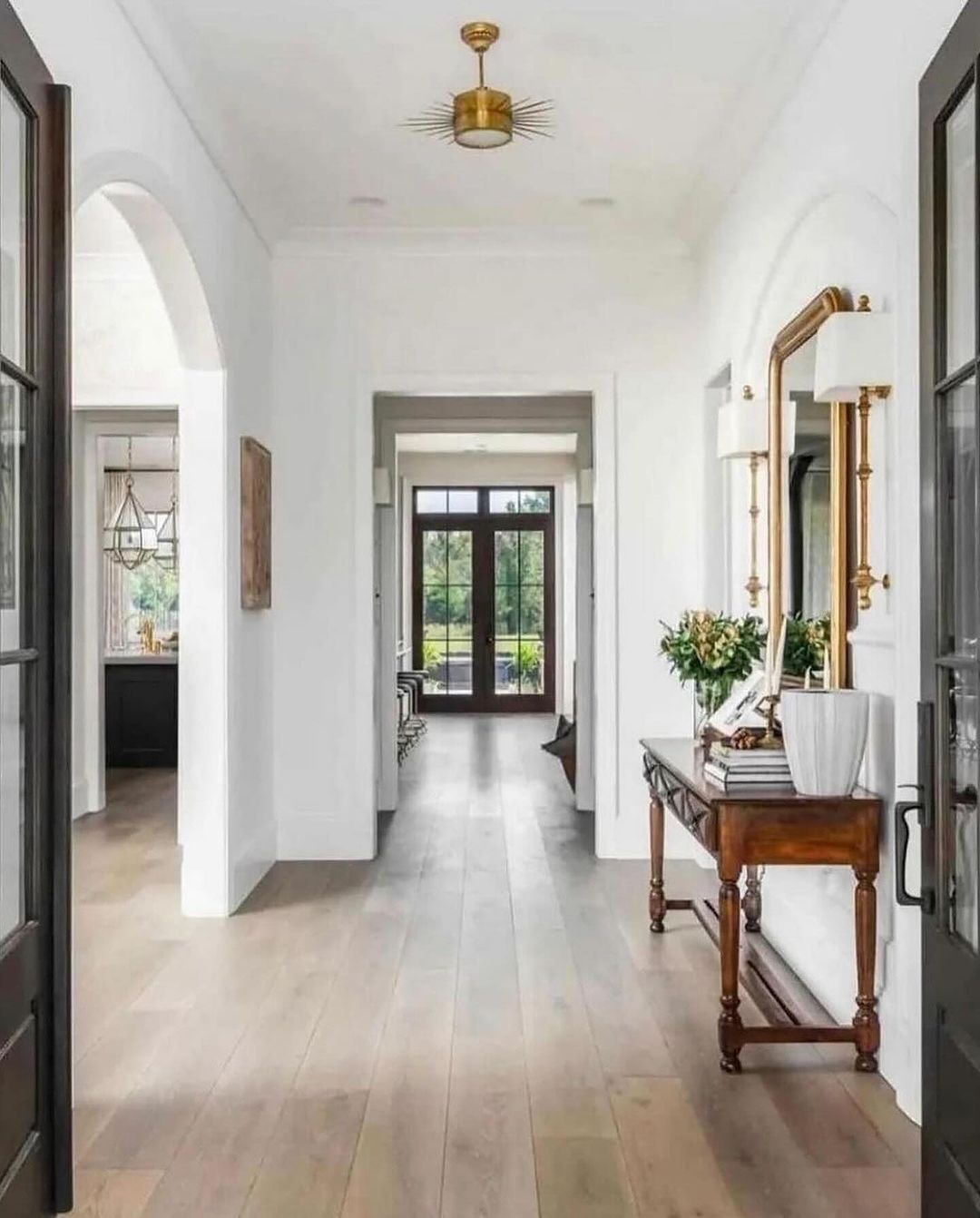 A modern hallway with seamless design aesthetics