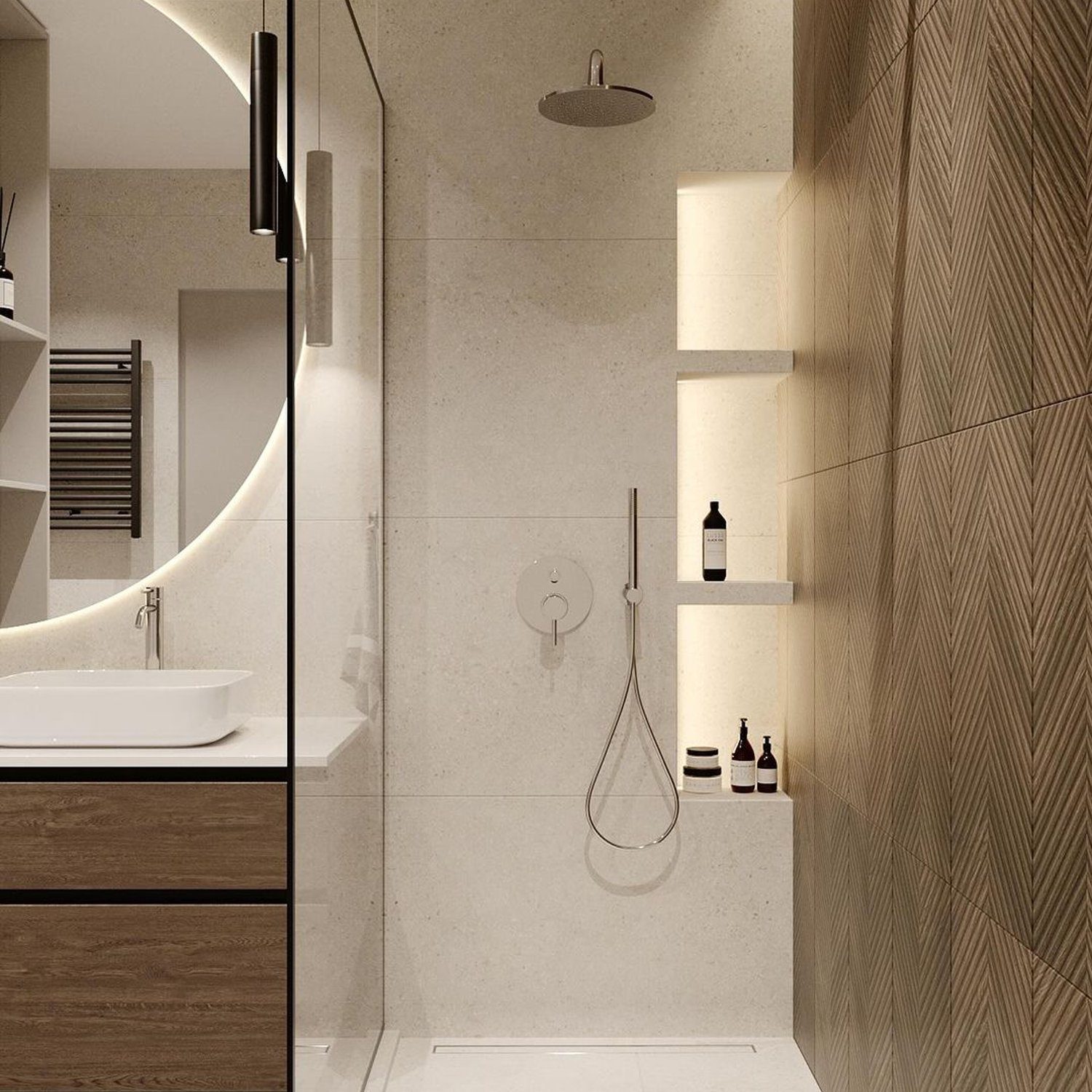 Elegant modern bathroom design