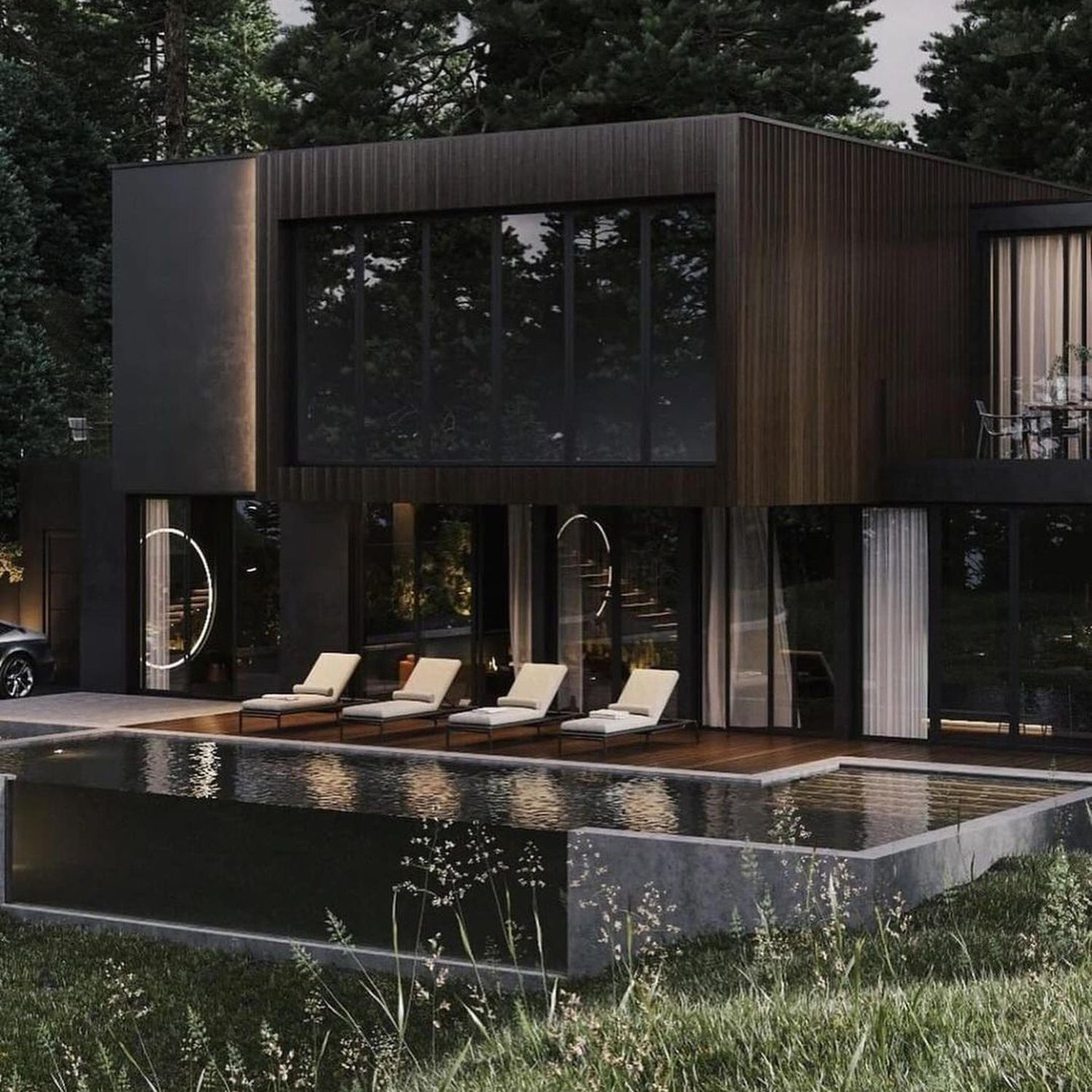 Modern Architectural Masterpiece Surrounded by Nature