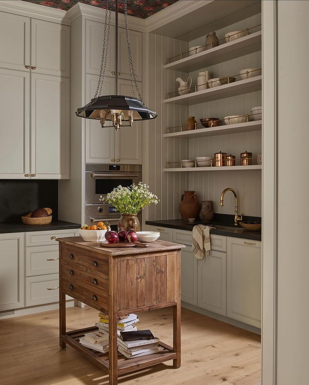 Beautifully crafted kitchen with a blend of traditional and modern elements