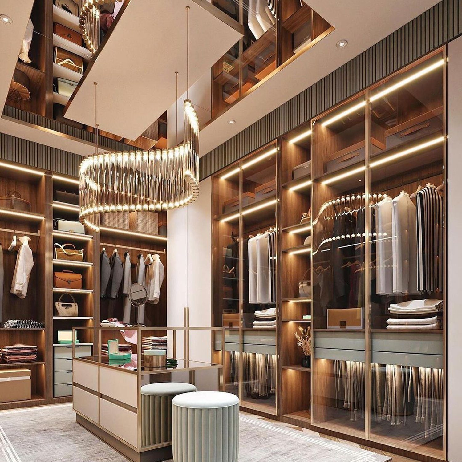 Luxurious Walk-In Closet