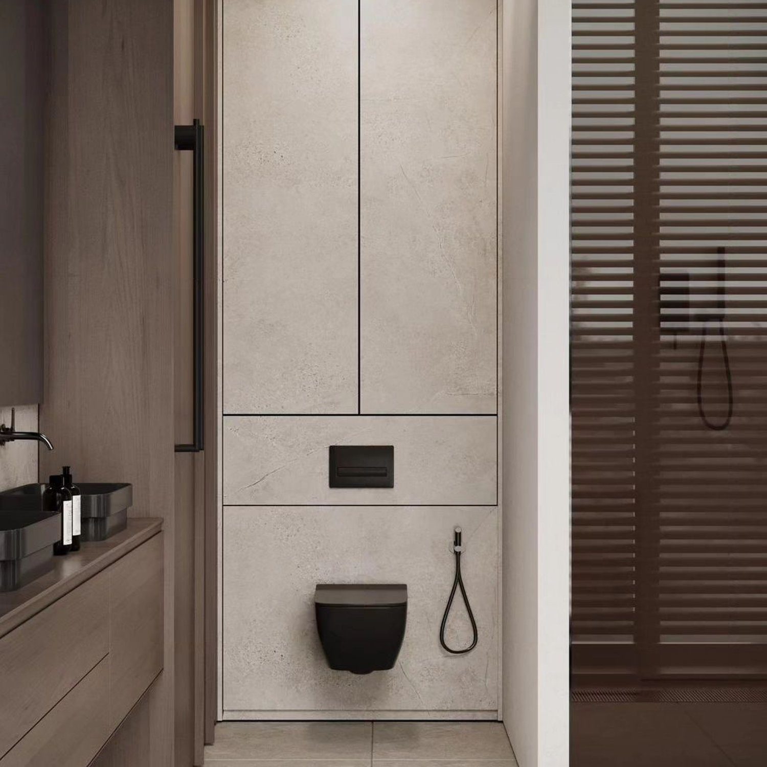 A sleek and modern bathroom design