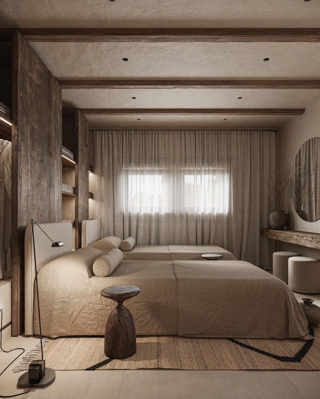 Serene and Modern Bedroom Interior