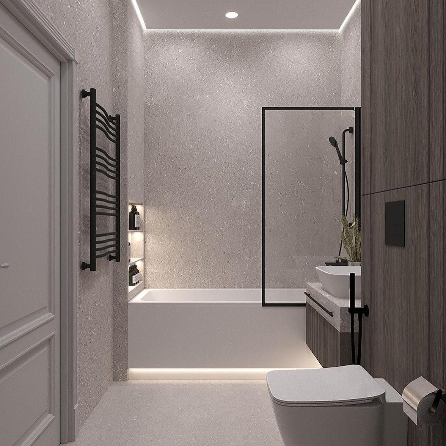 A modern and elegant bathroom design