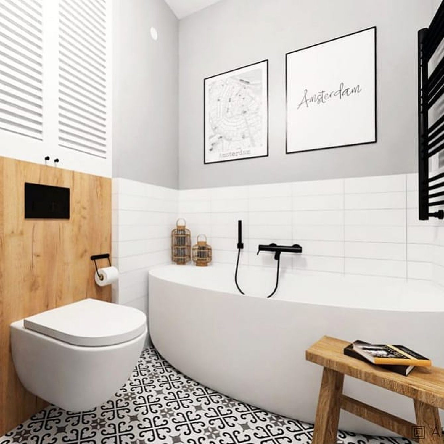 Chic and modern bathroom decor