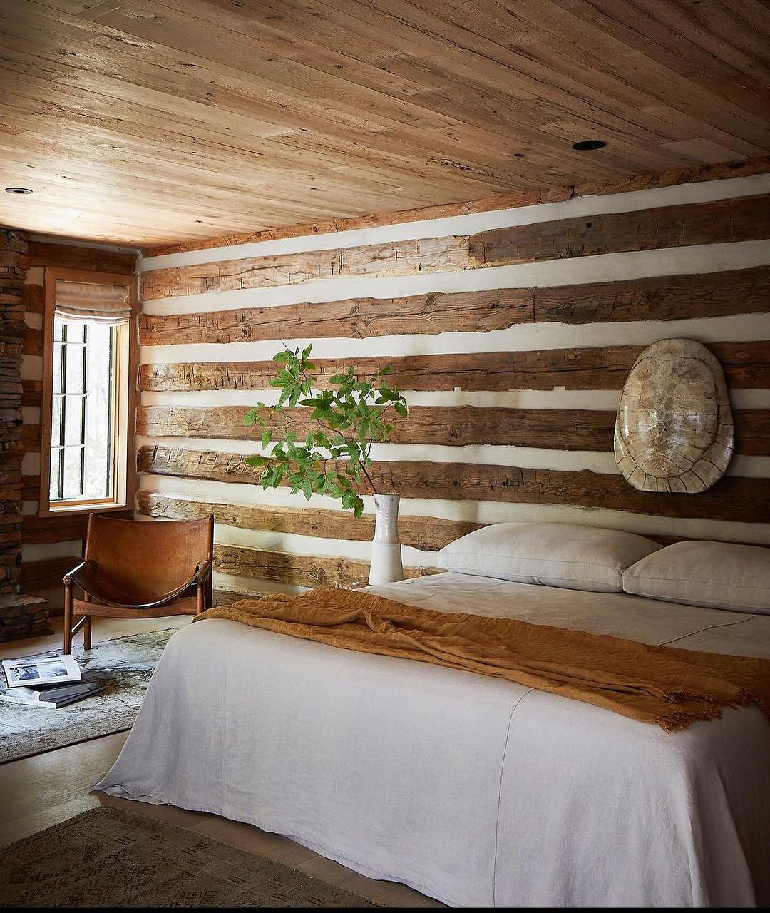 Cozy bedroom with rustic charm