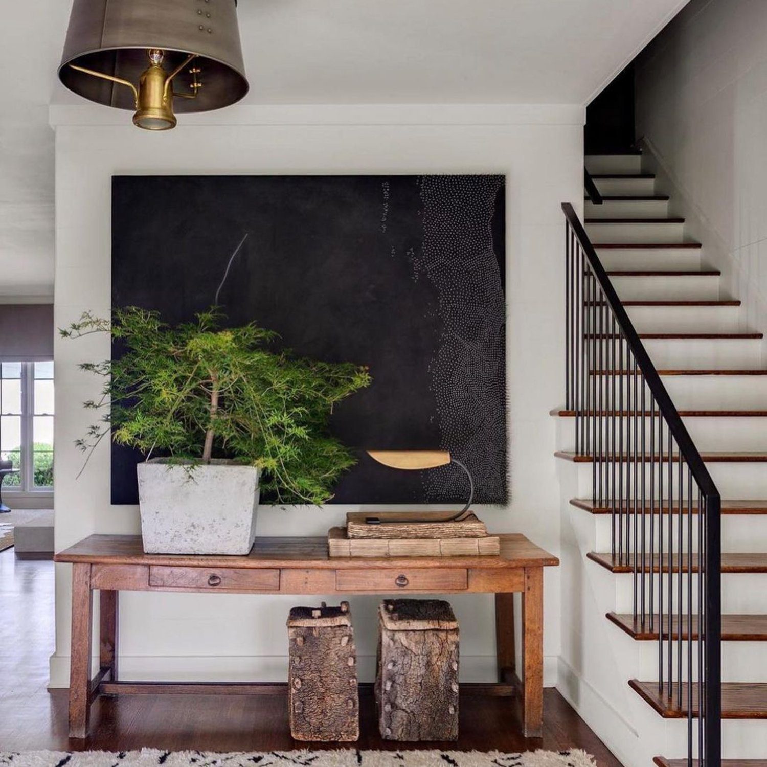 Elegantly crafted foyer with a modern aesthetic