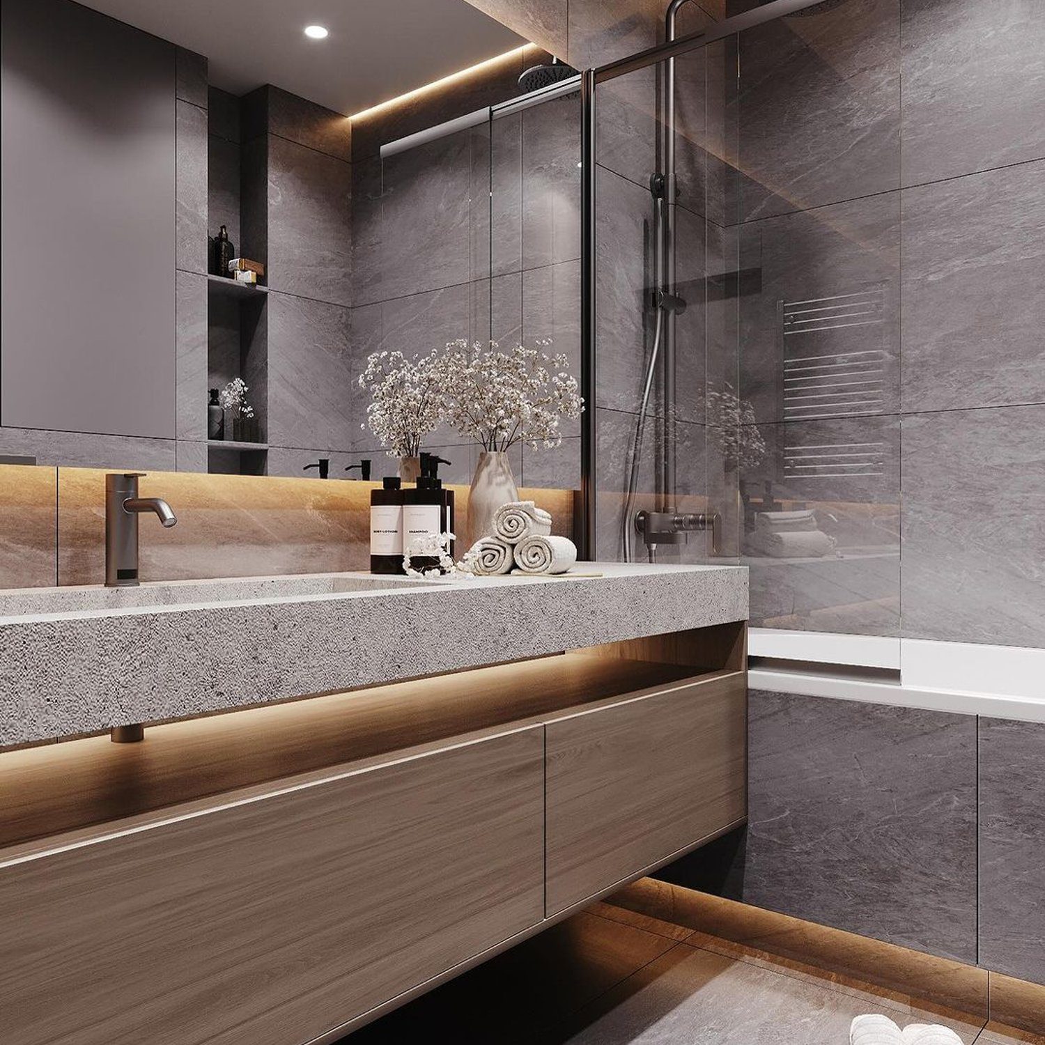 Sleek and Modern Bathroom Design