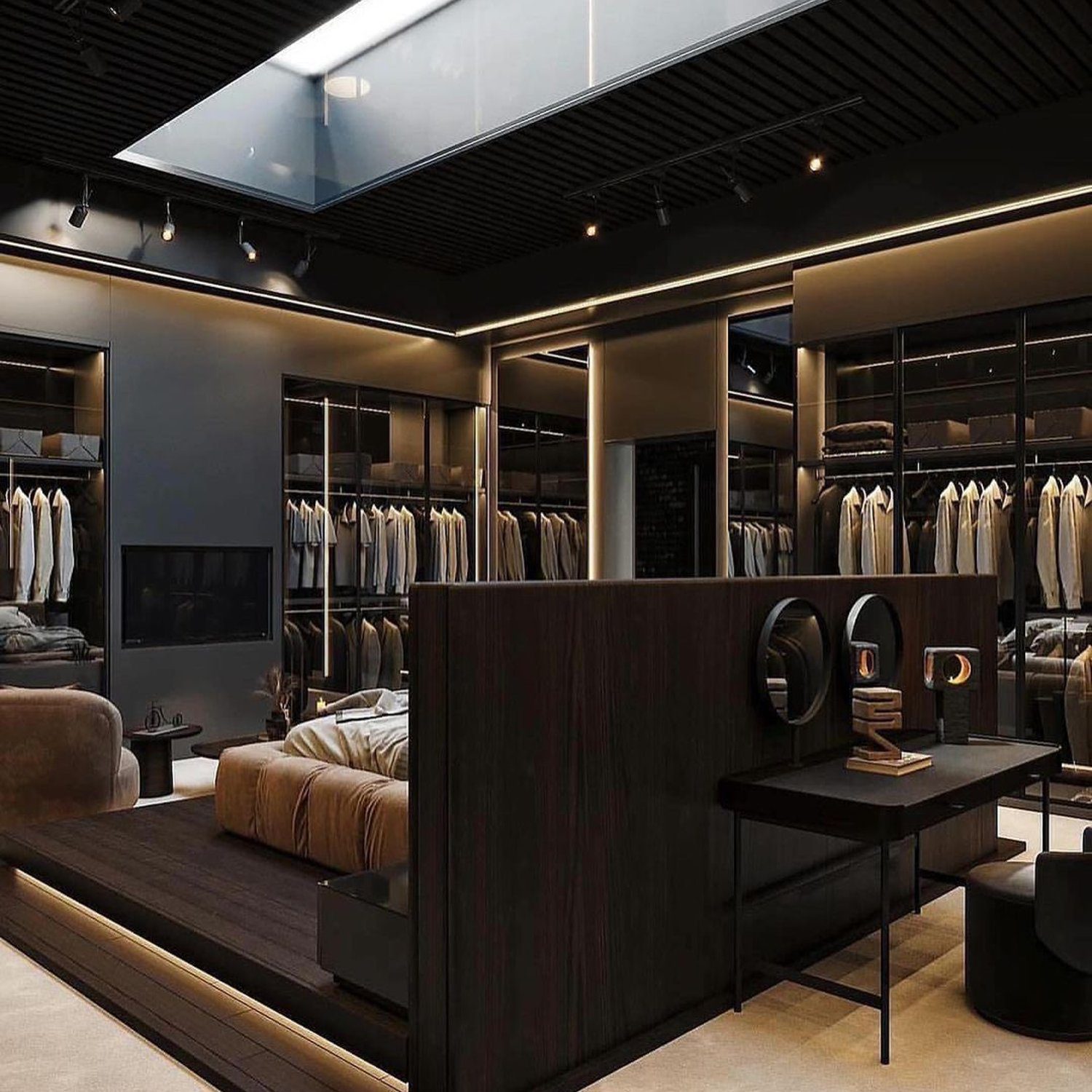 Sophisticated and Modern Walk-In Closet