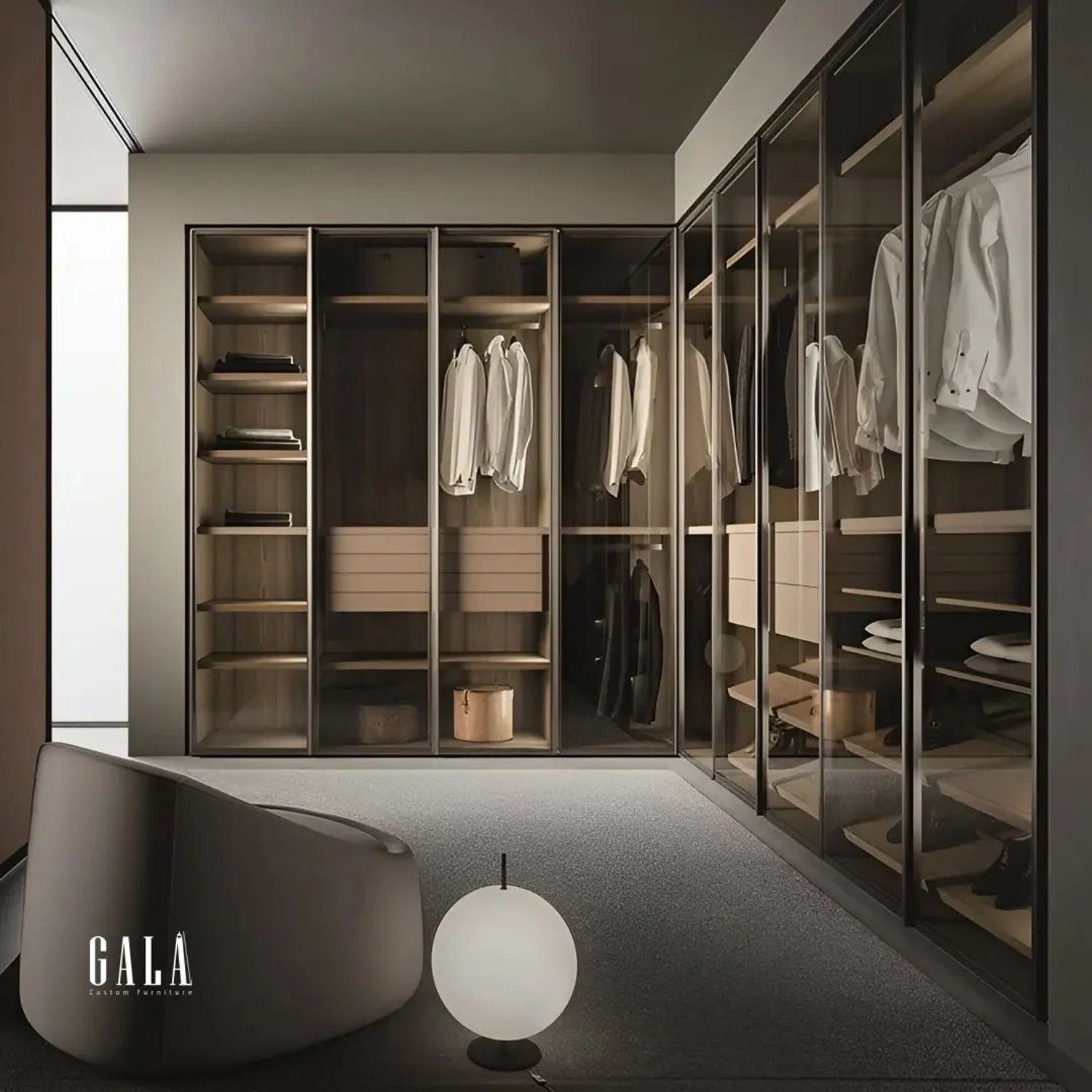 Sleek and Modern Wardrobe