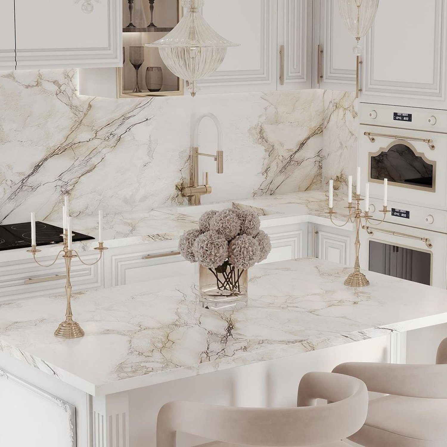 Elegant White Kitchen