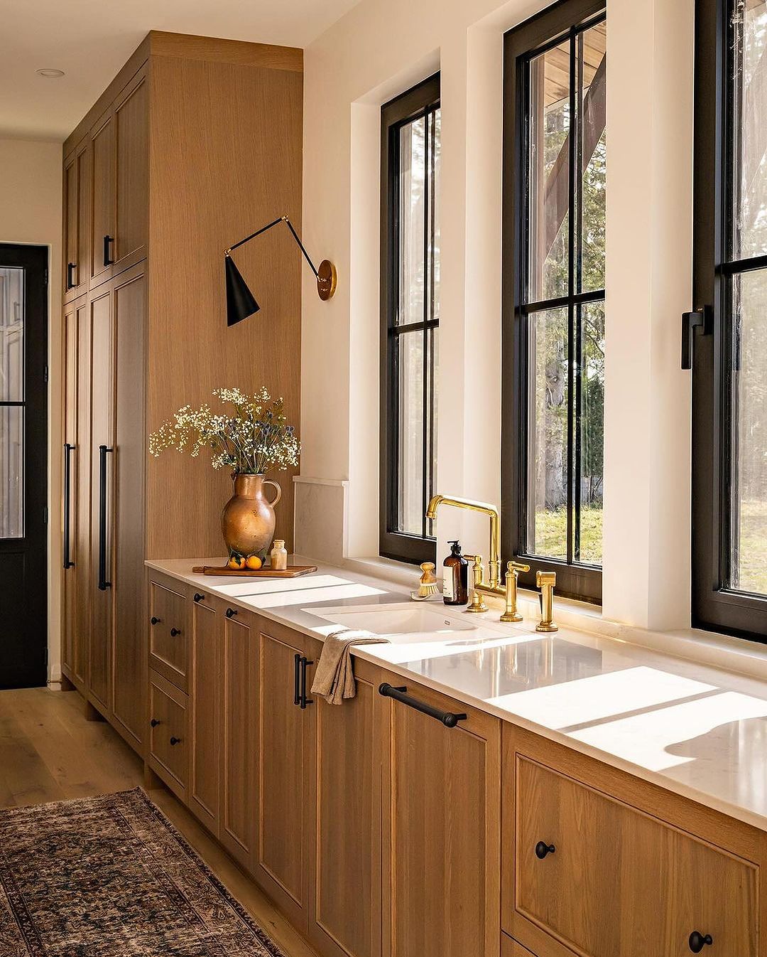 Warm and inviting kitchen with natural light