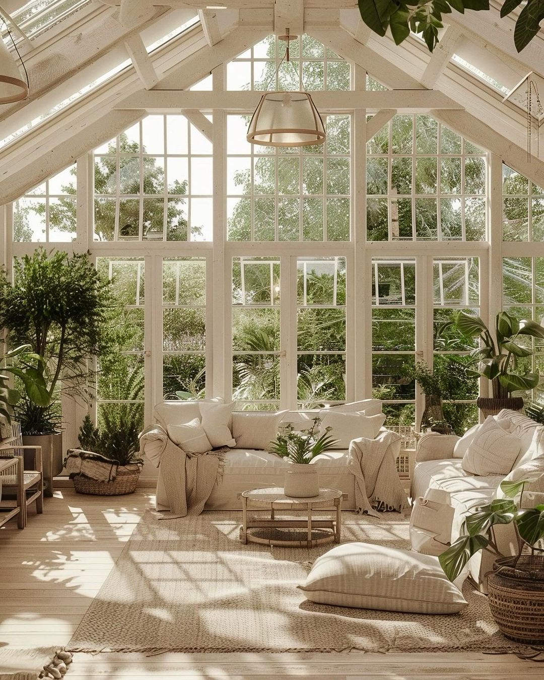 A serene sunroom with abundant natural light