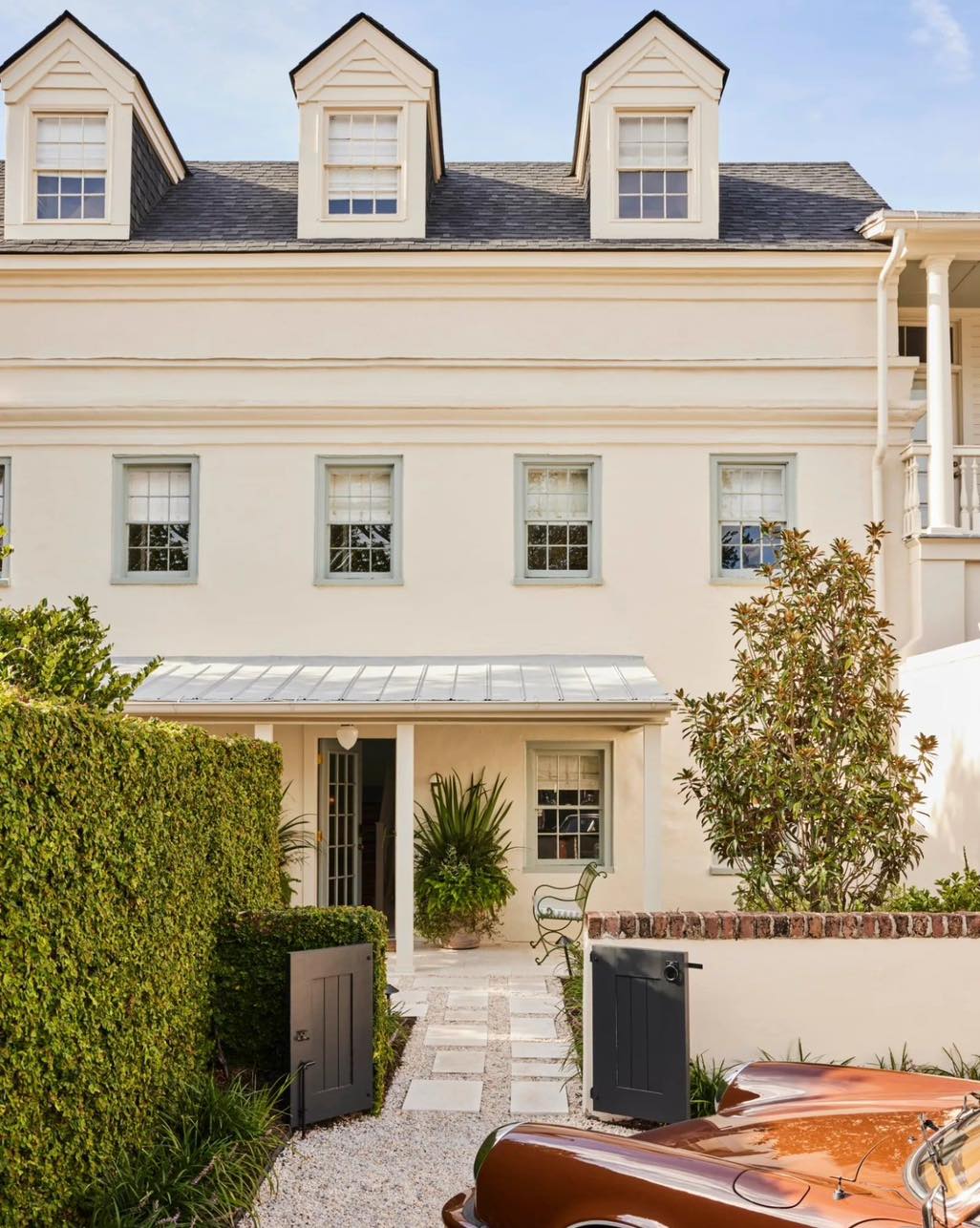 Stylish traditional residence with dormer windows