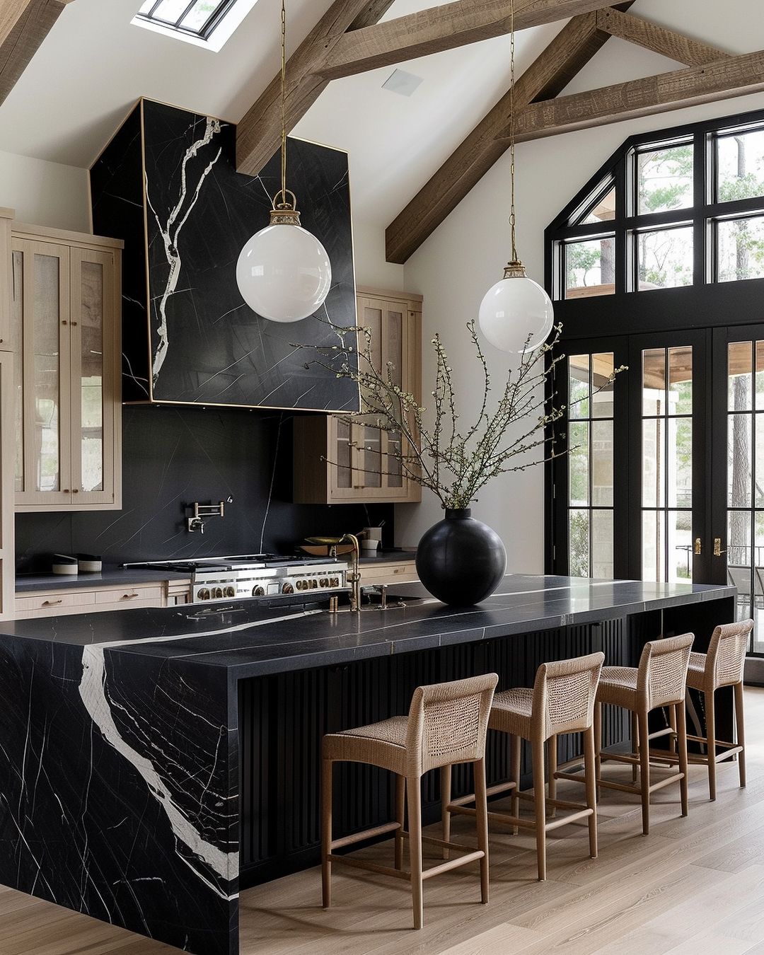 A chic modern kitchen