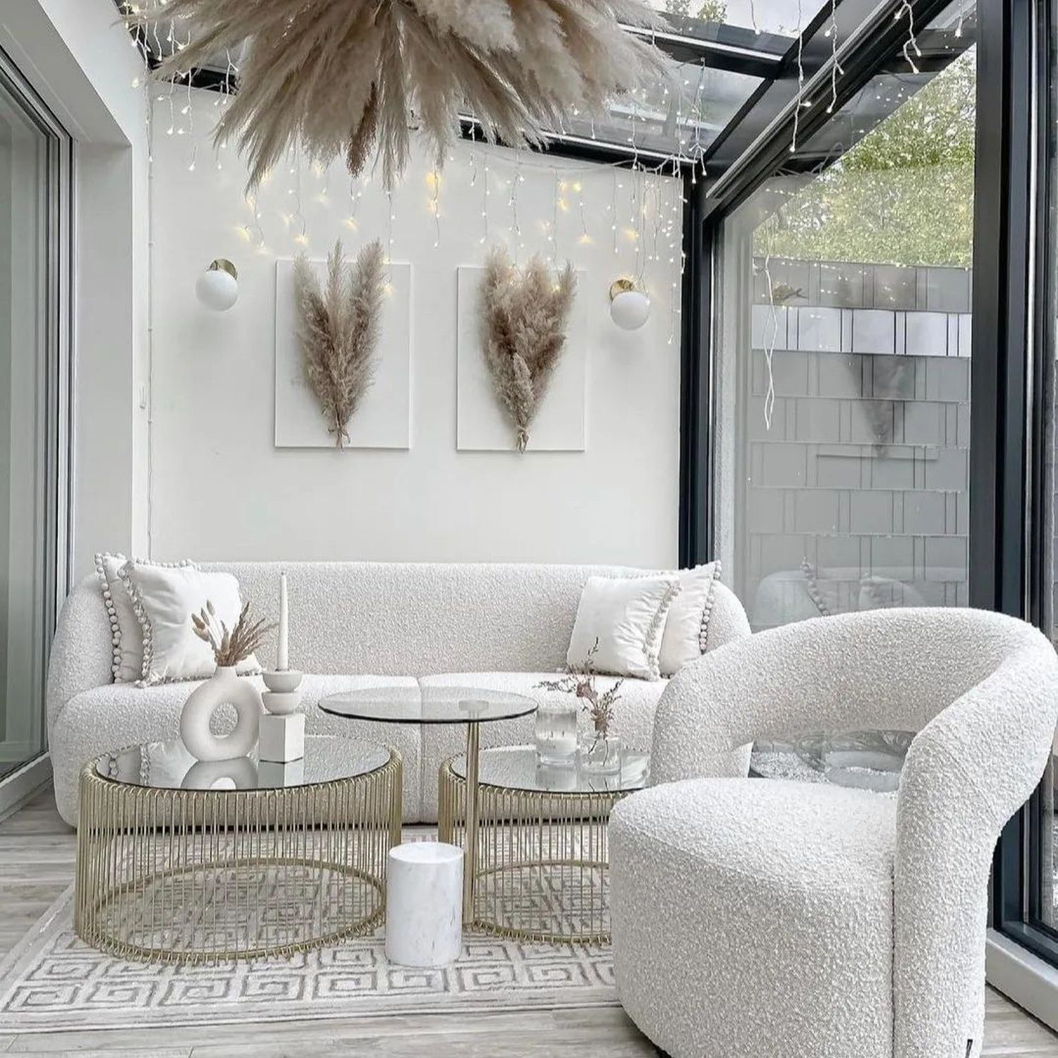 A chic and modern sunroom design