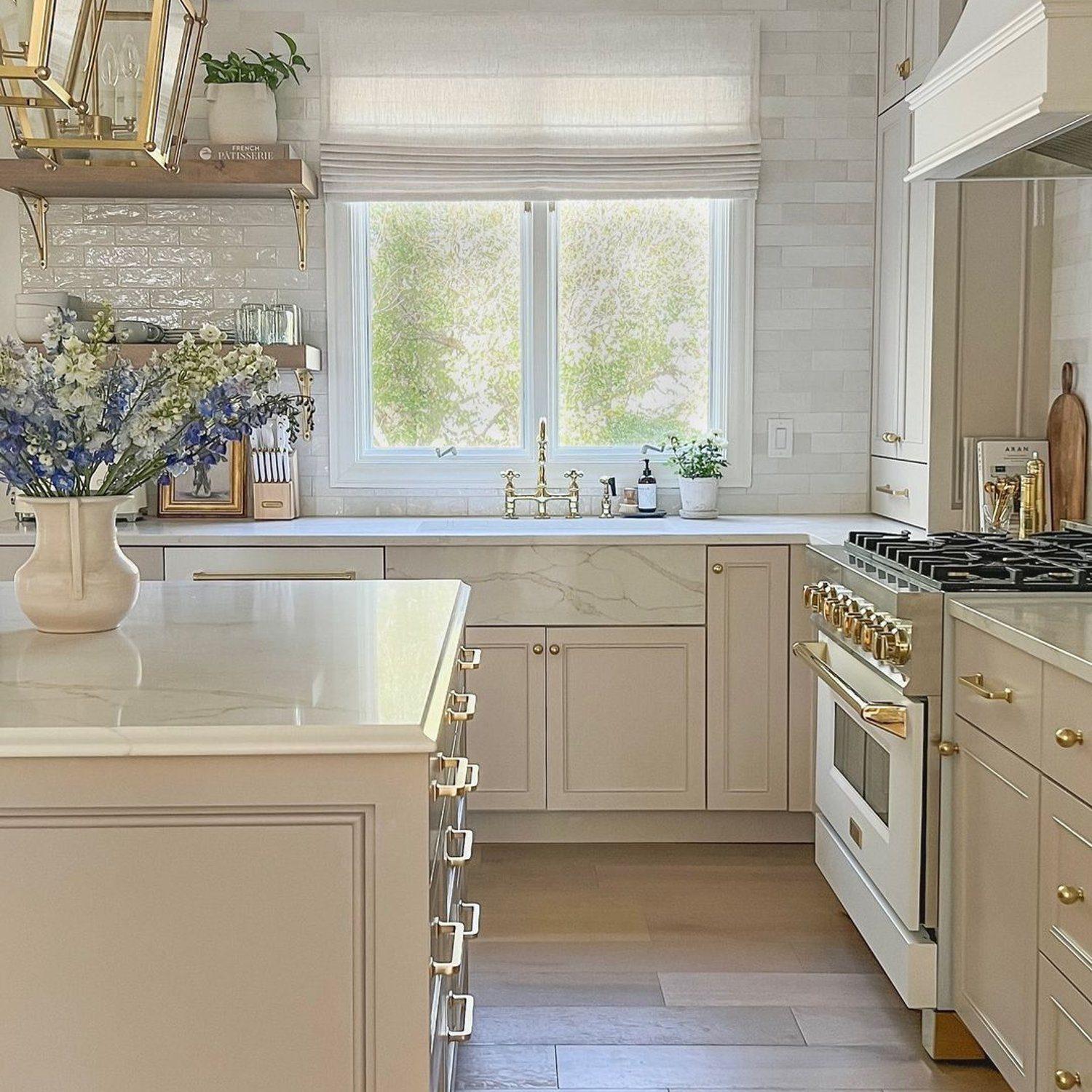 Elegant classic kitchen with natural light