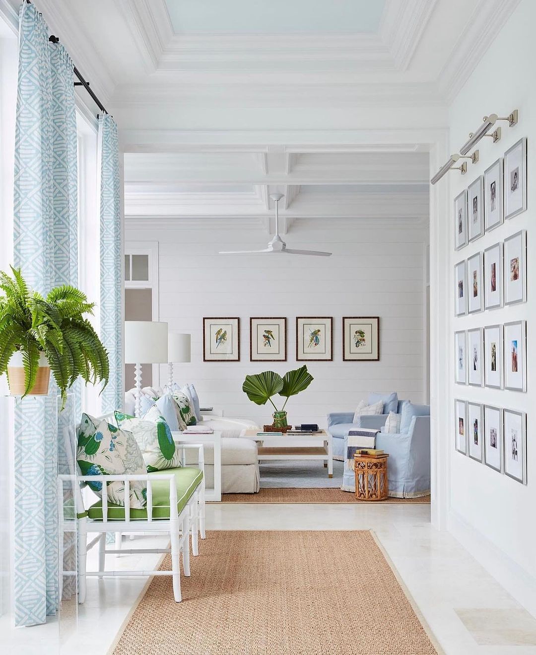 A bright and airy coastal-style living room