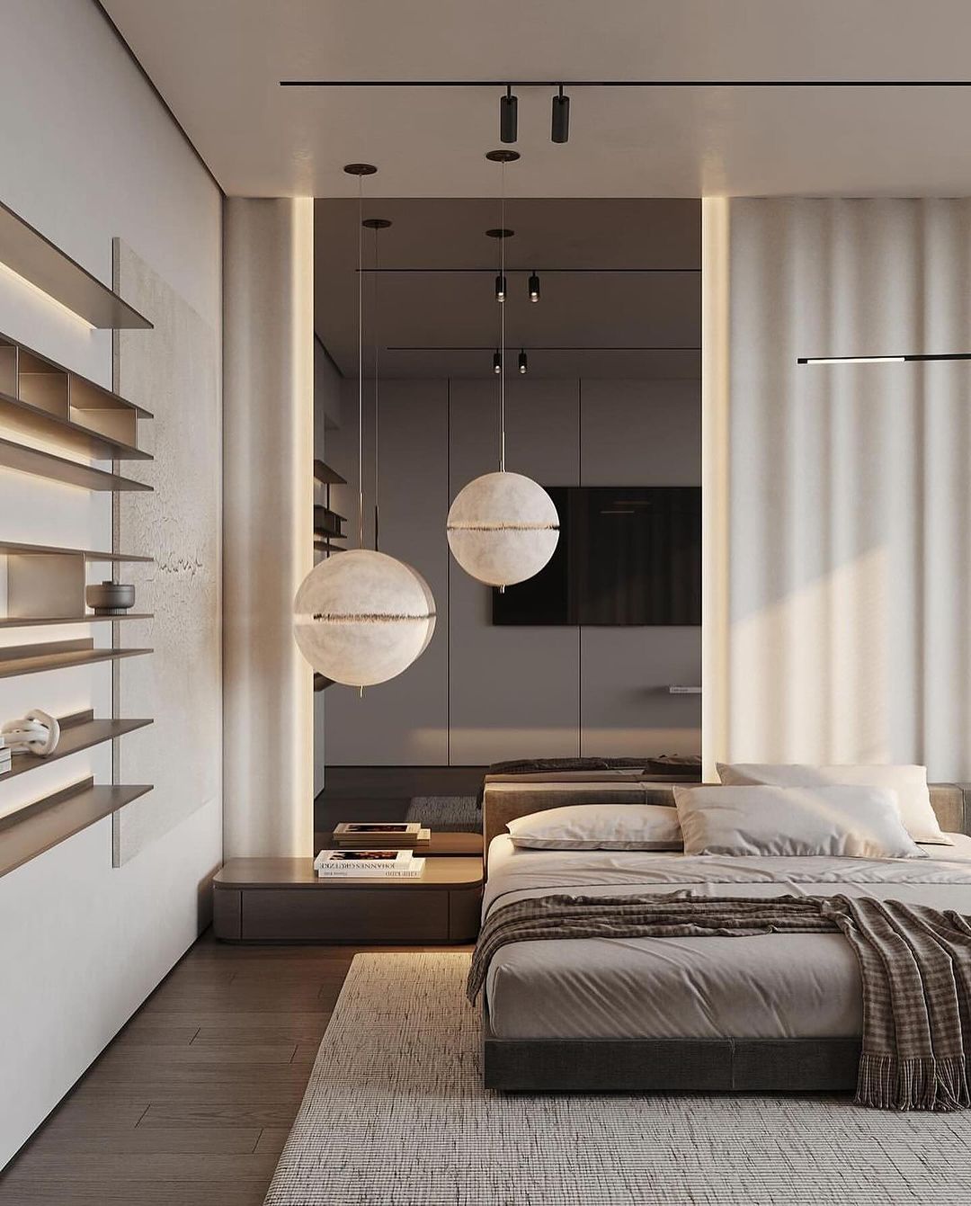 Contemporary and stylish bedroom design