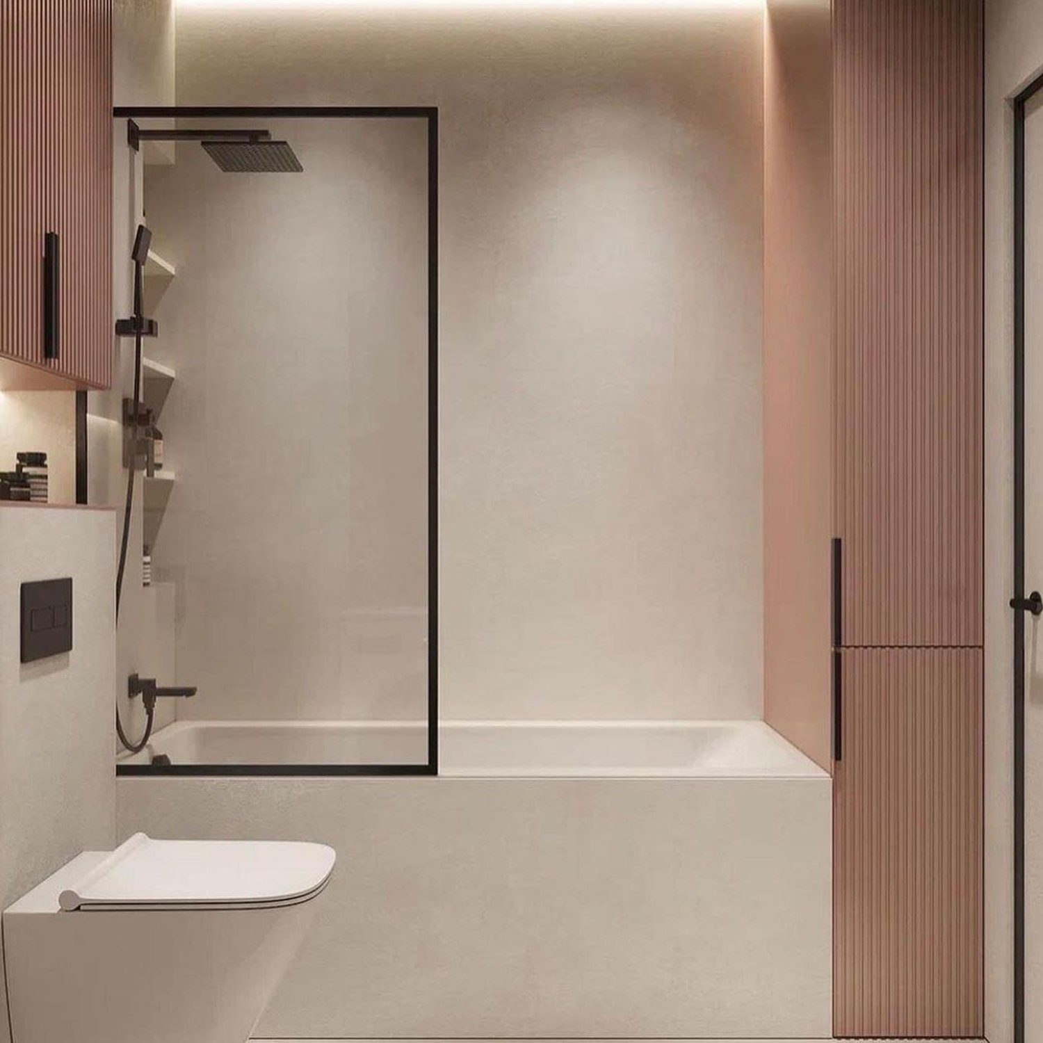 A sleek and modern bathroom design