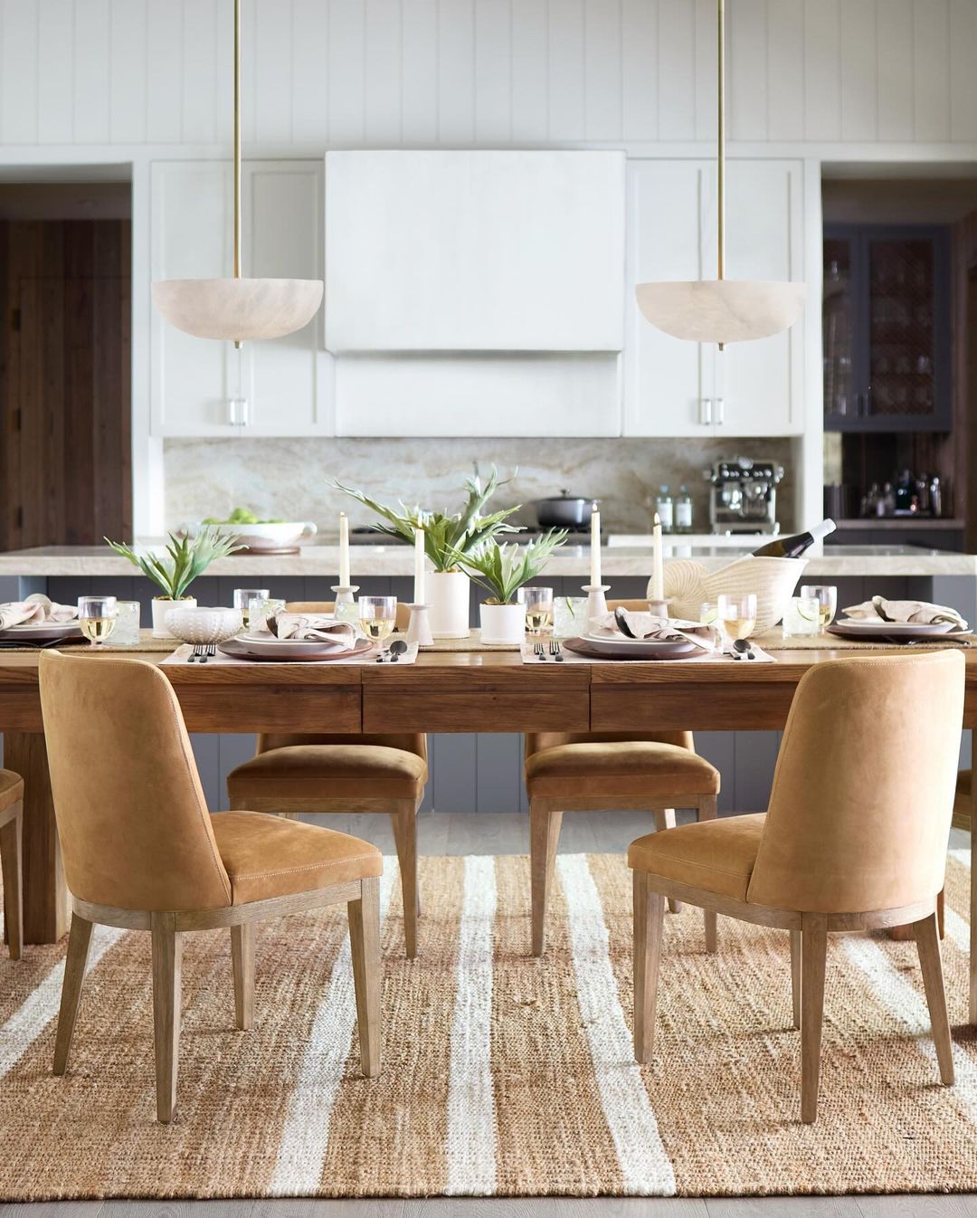 Well-appointed dining space with a modern touch