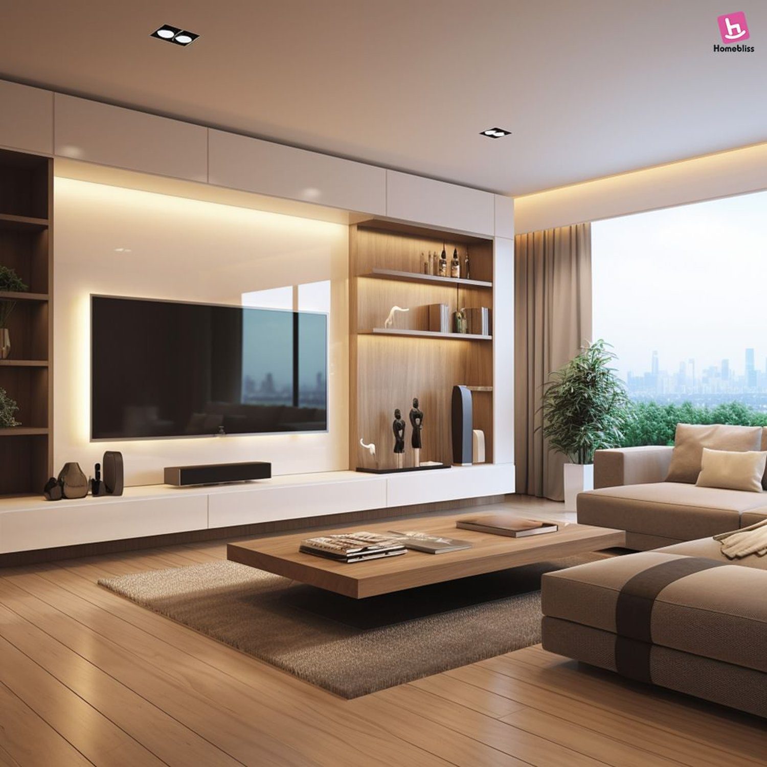 Contemporary living room with a minimalist design