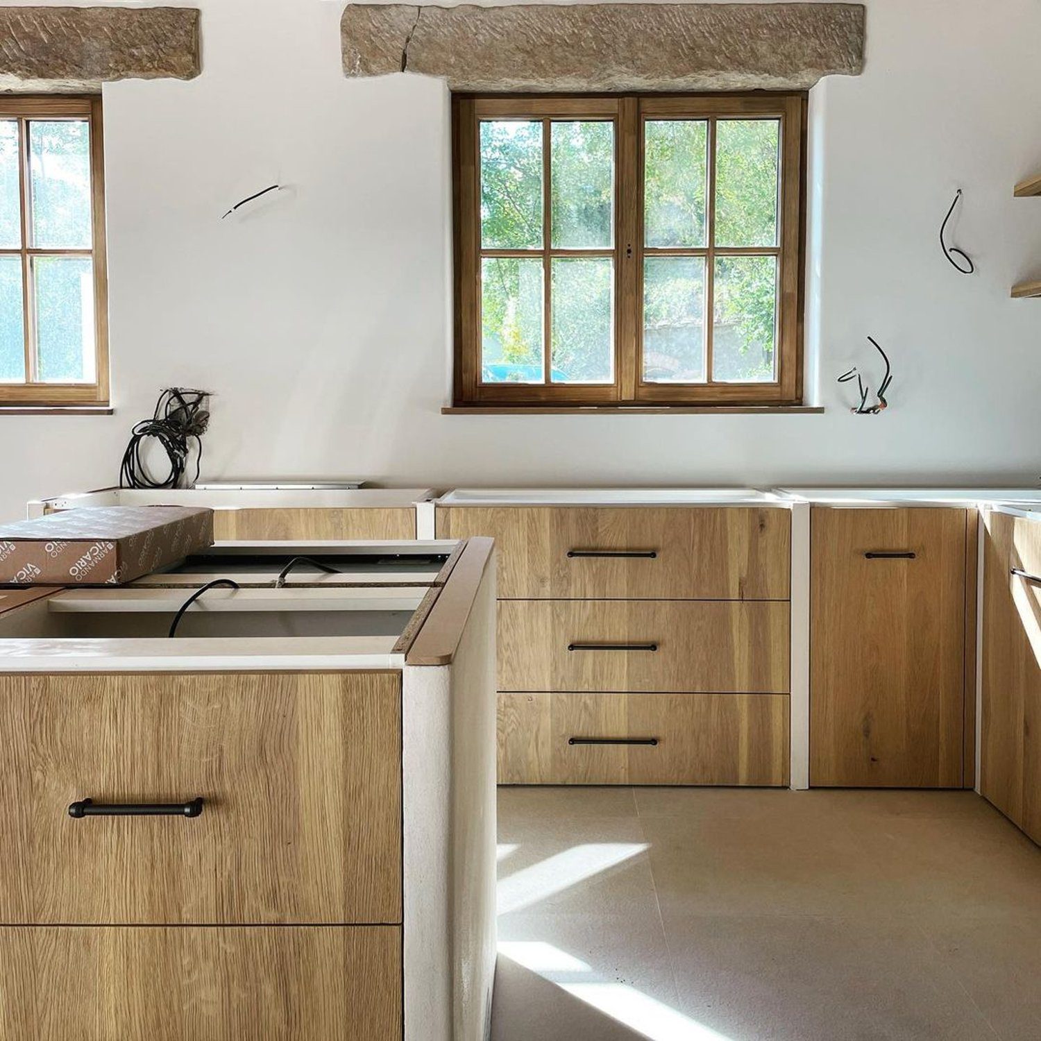 Modern kitchen with natural light