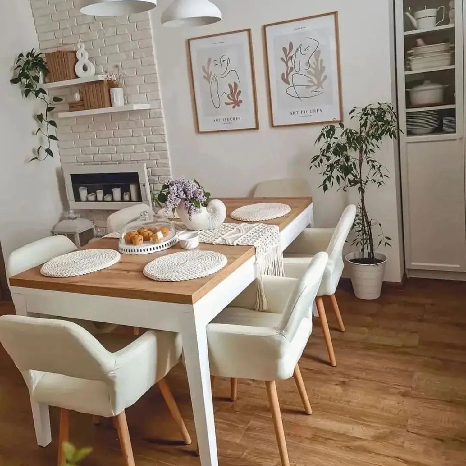 Cozy dining nook with harmonious decor and natural light