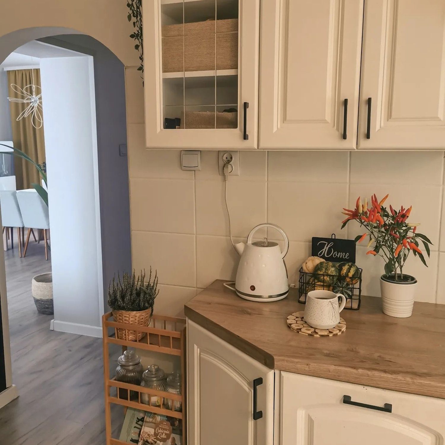 Cozy and stylish kitchen corner