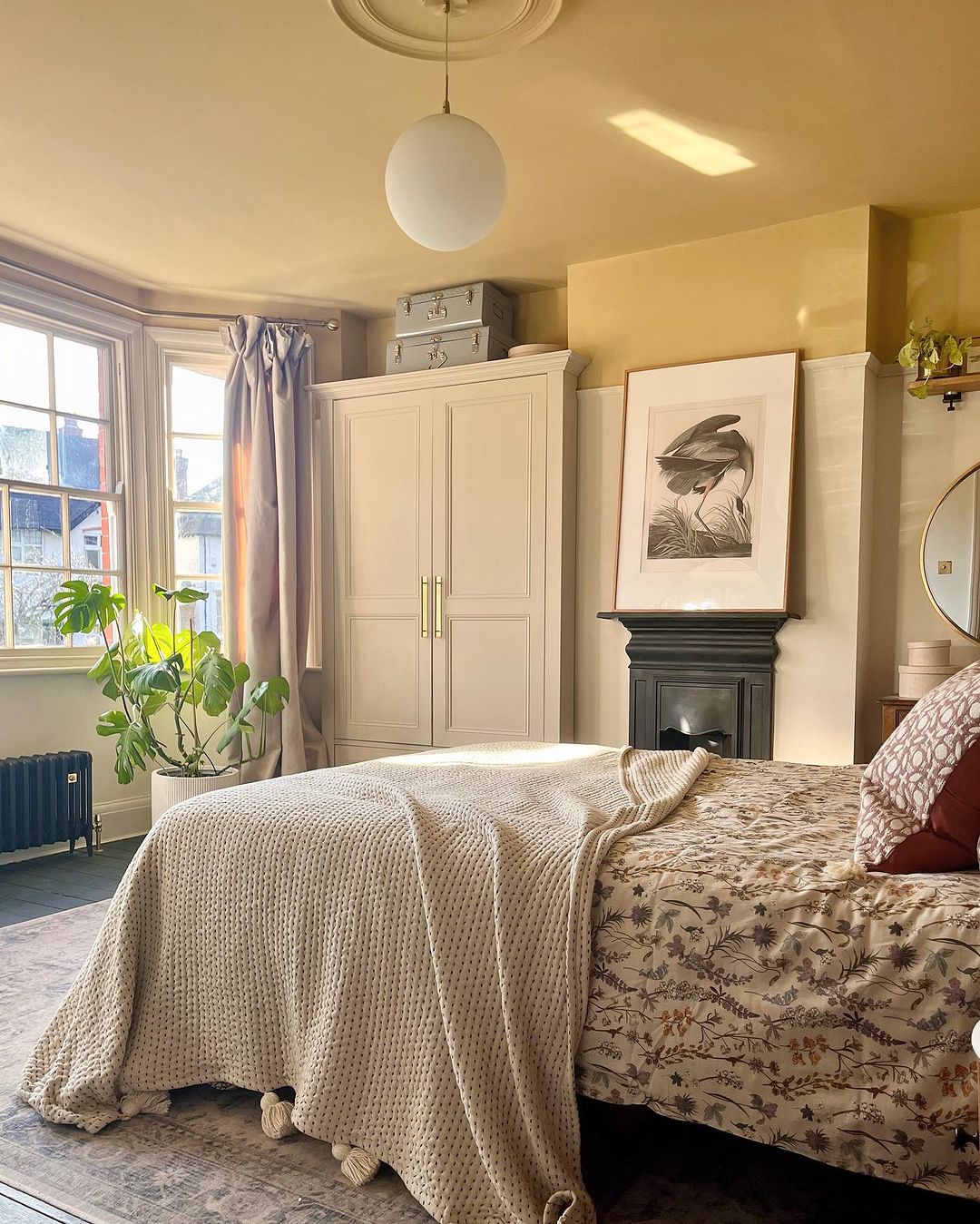 Cozy bedroom with natural light