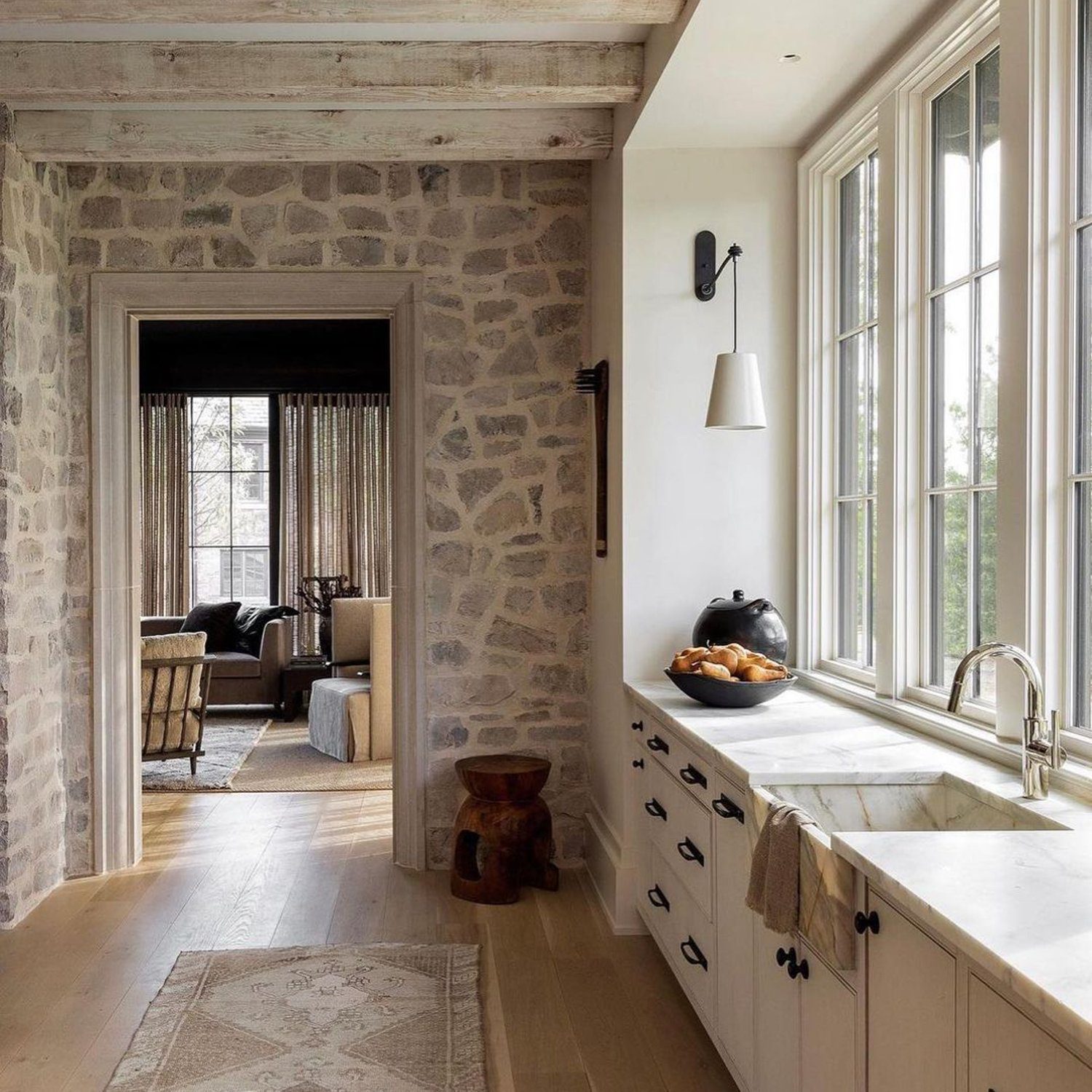 Rustic Elegance in a Kitchen Corner