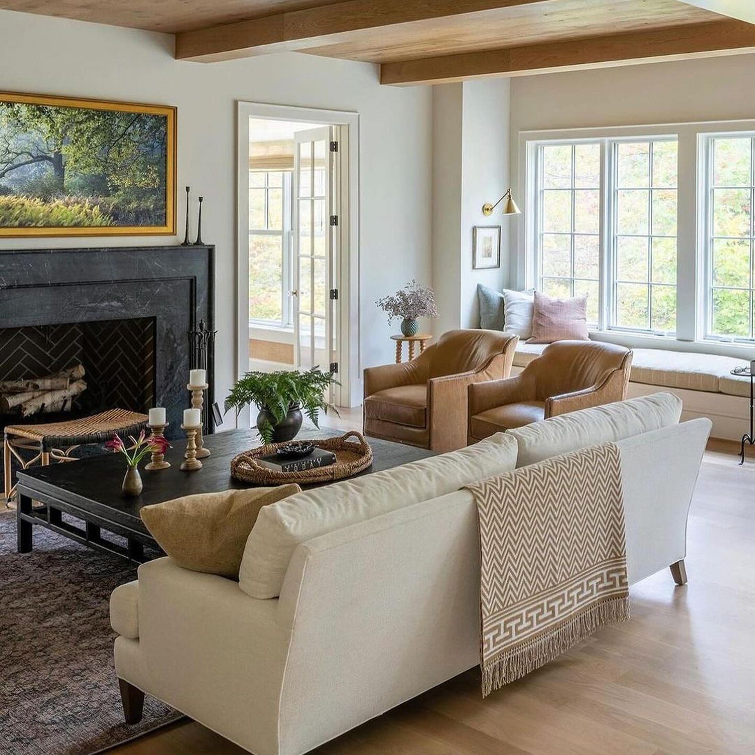 Cozy living room with natural lighting