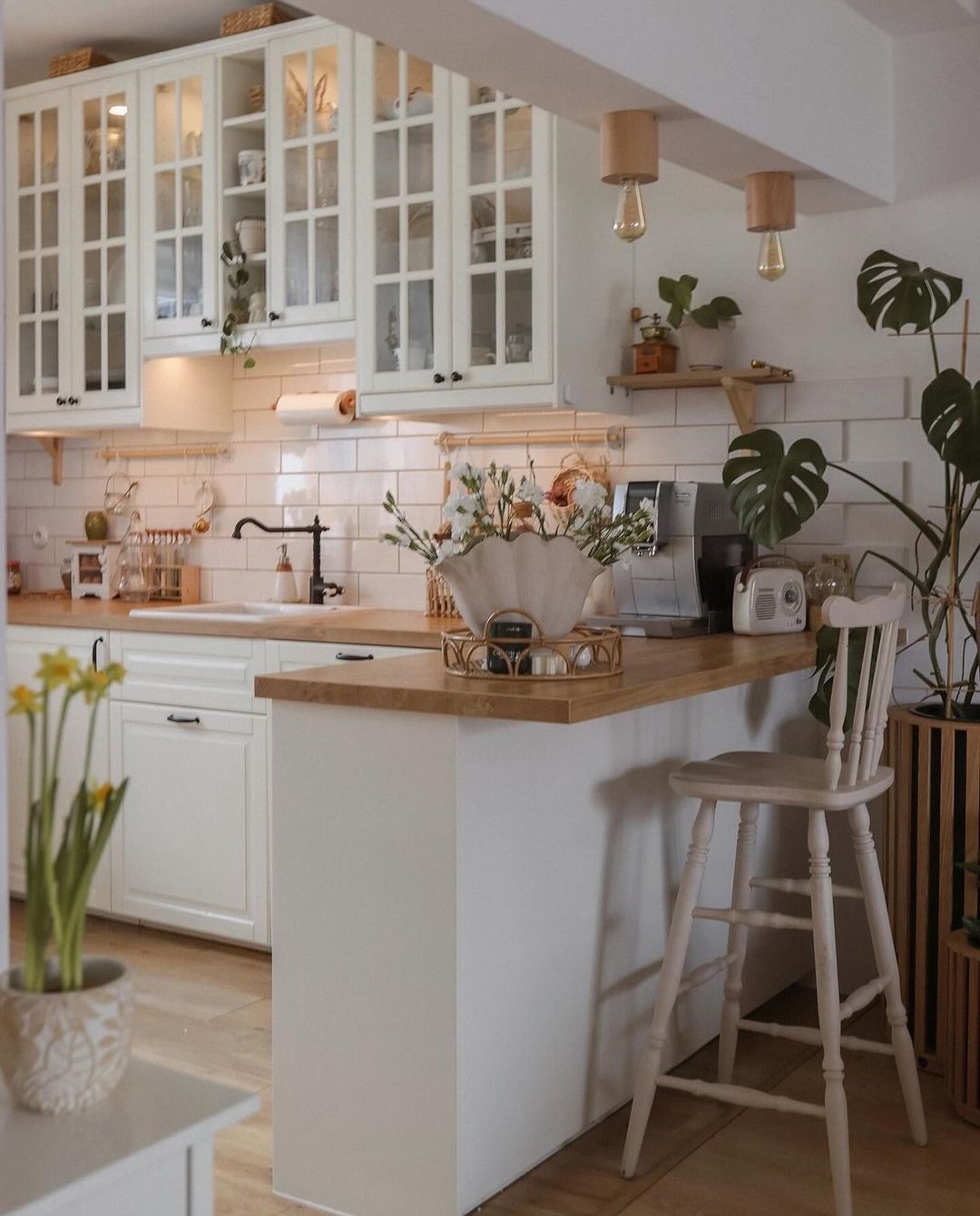 Cozy Scandinavian-style kitchen with natural light