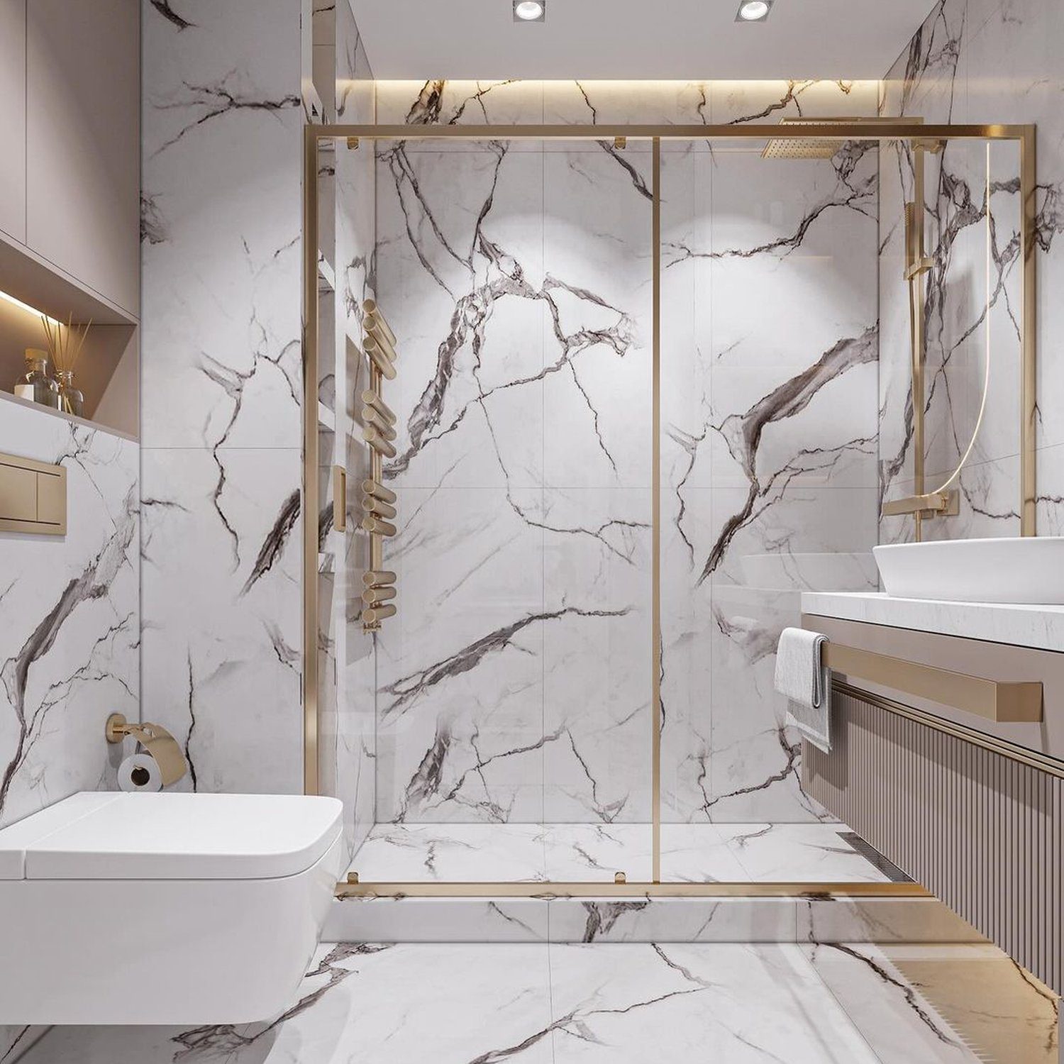 Luxurious Marble Bathroom