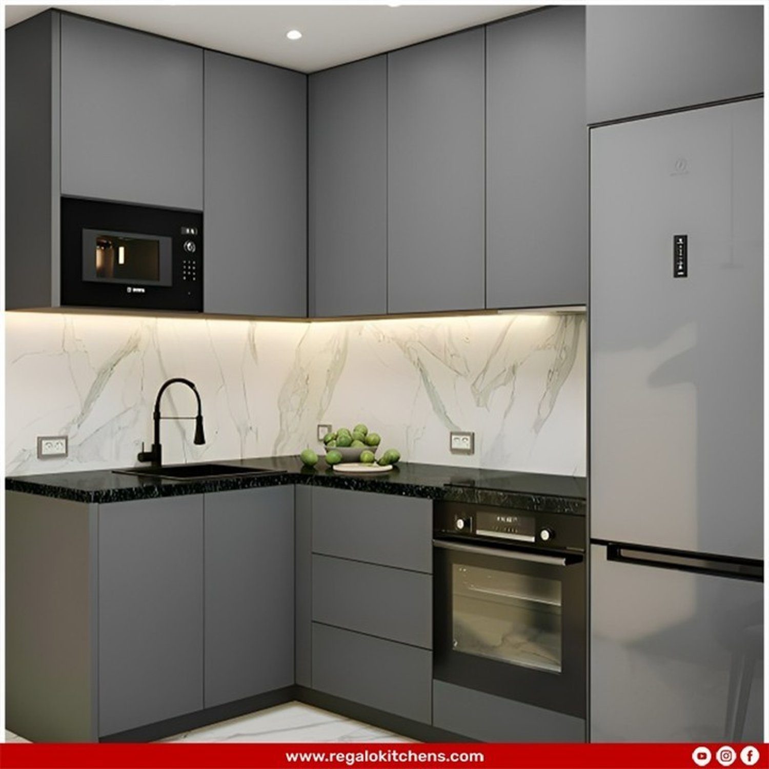 Modern Grey Kitchen Design