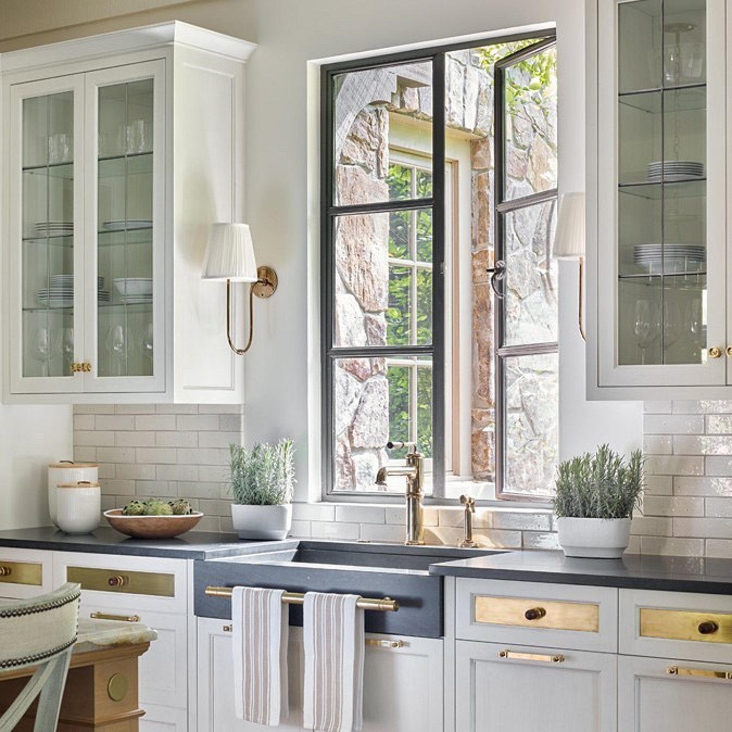 Elegant kitchen space with natural light