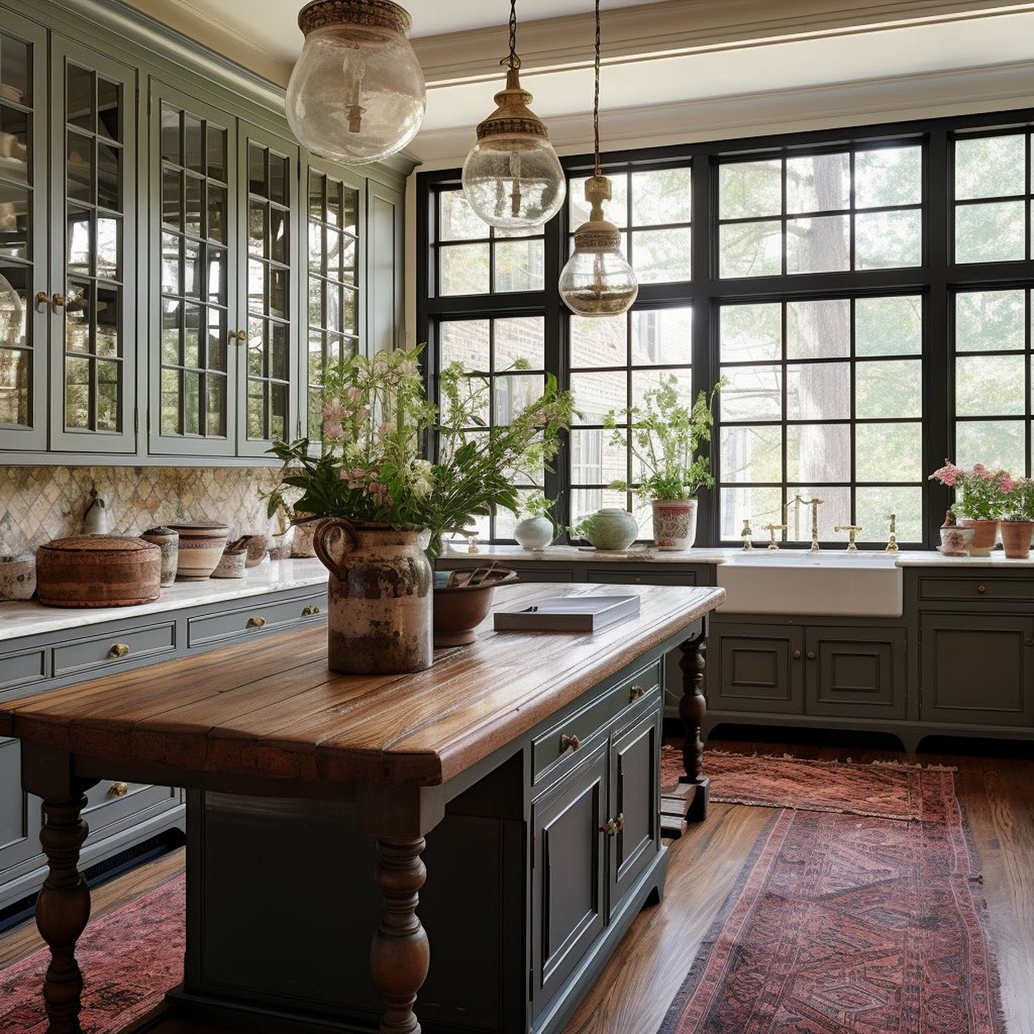 Traditional kitchen with a modern twist