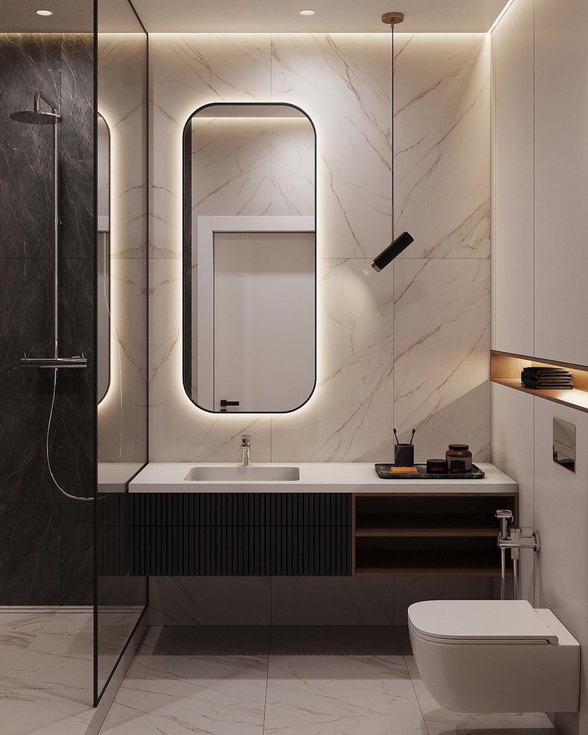 Elegant modern bathroom design