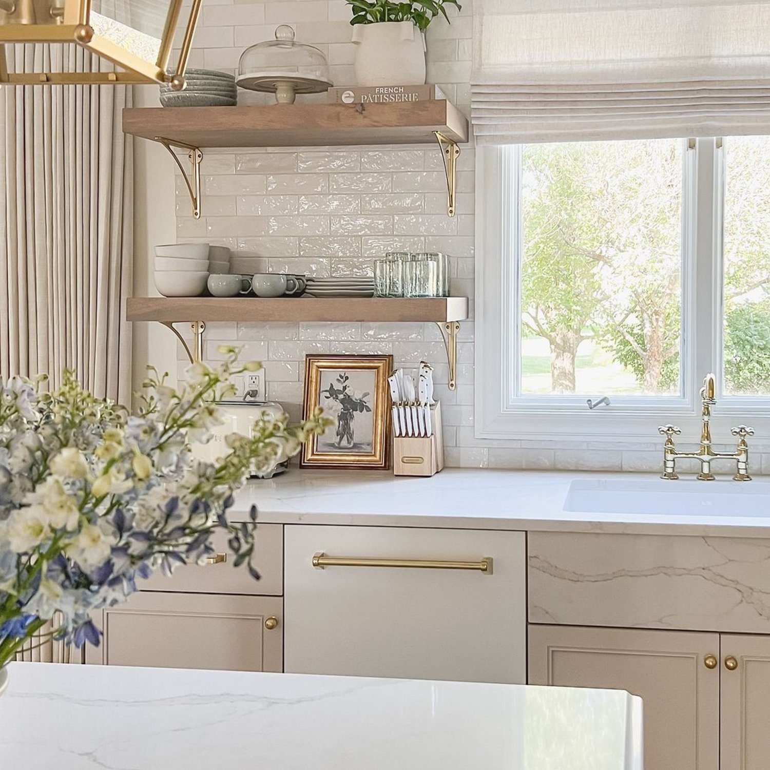 Elegant kitchen design with natural light