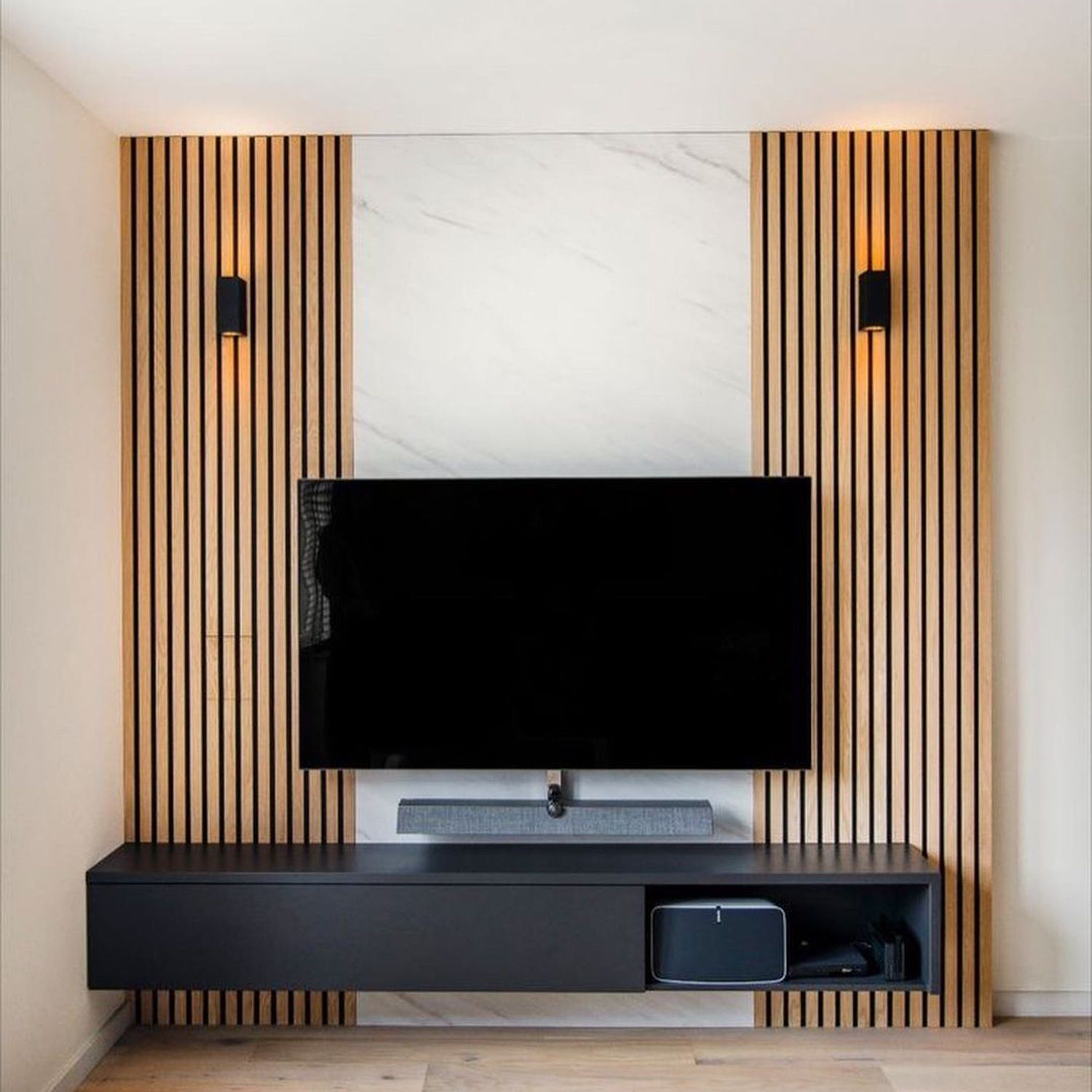 Sophisticated and Modern TV Wall Unit