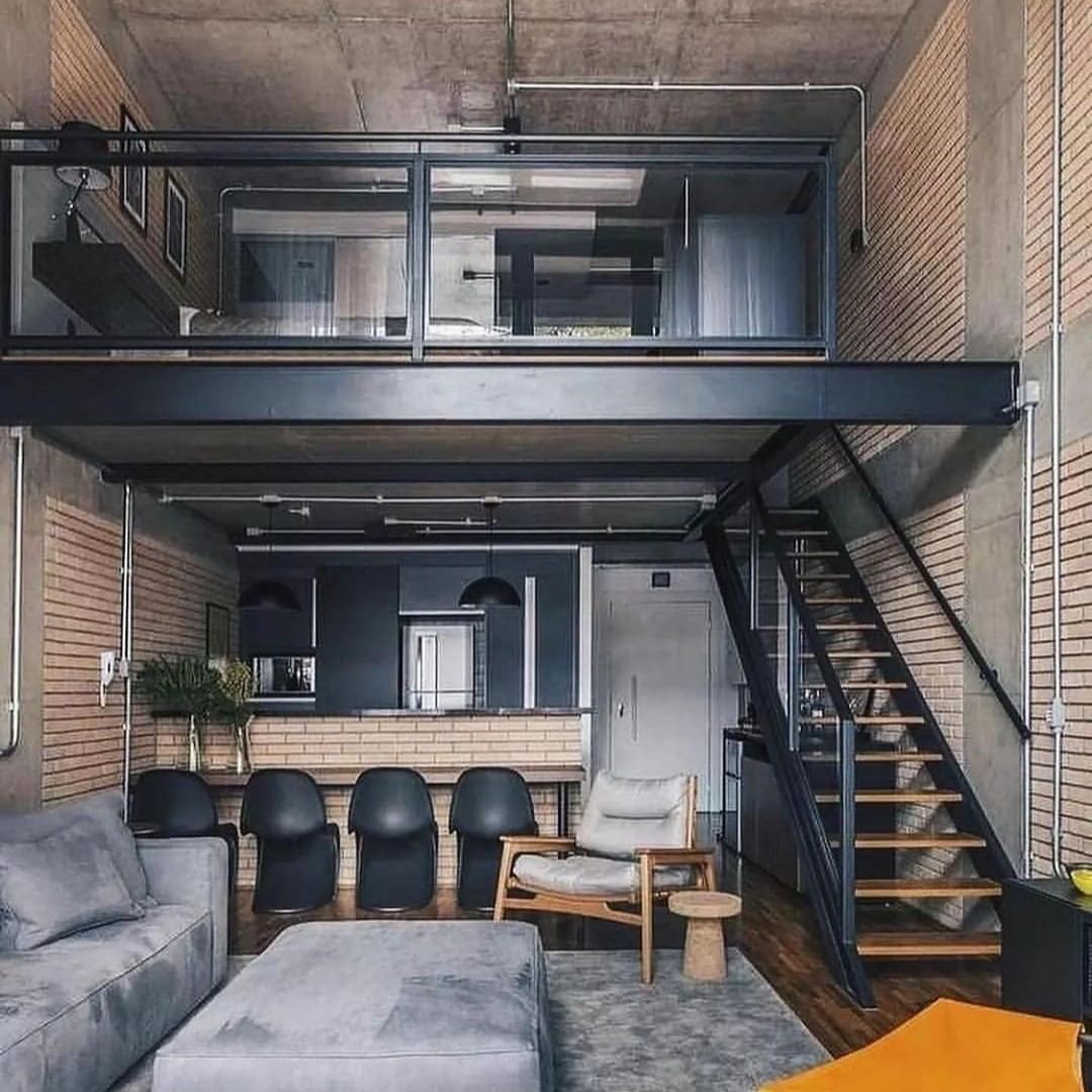 Loft-style apartment with an open floor layout