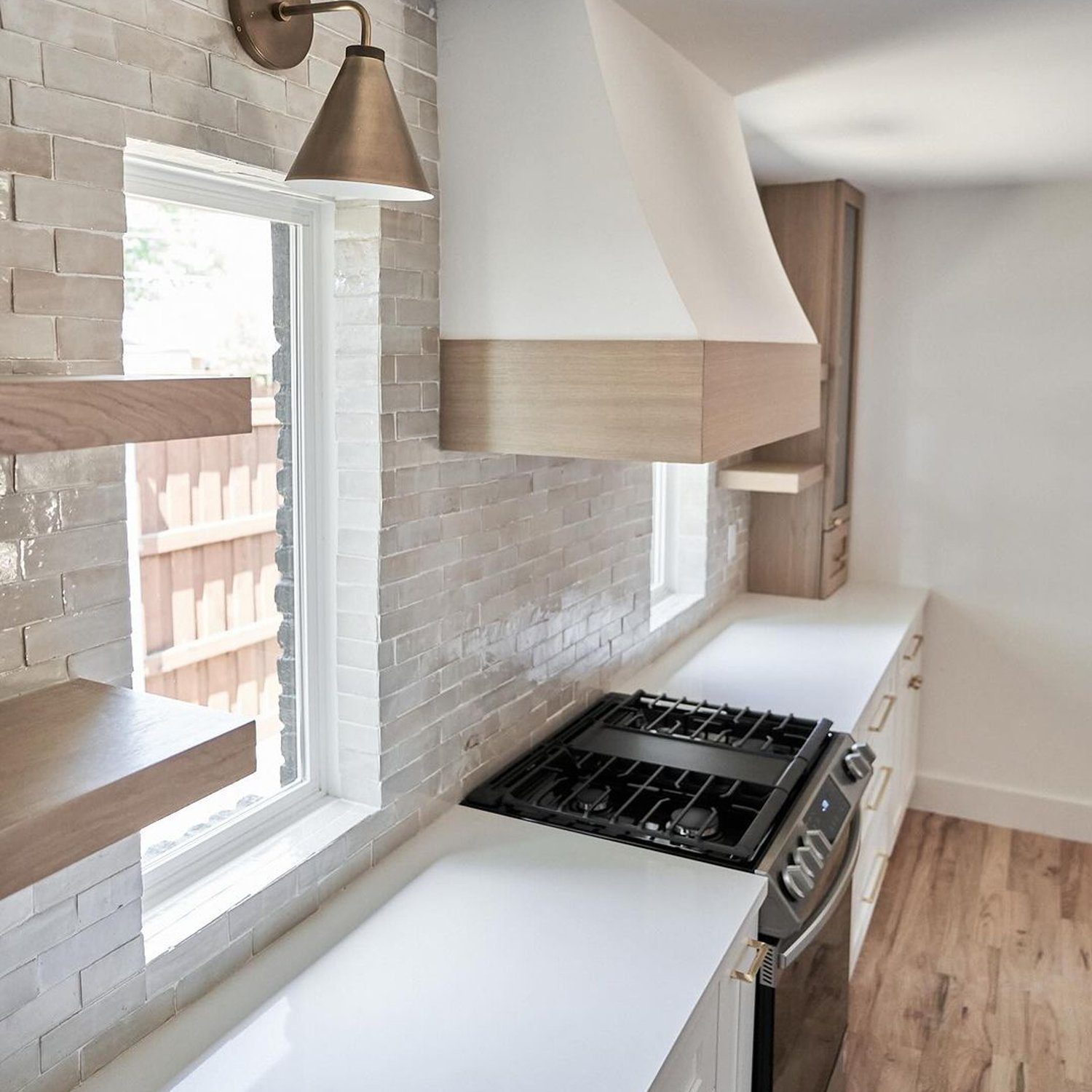 Sleek and modern kitchen with natural light