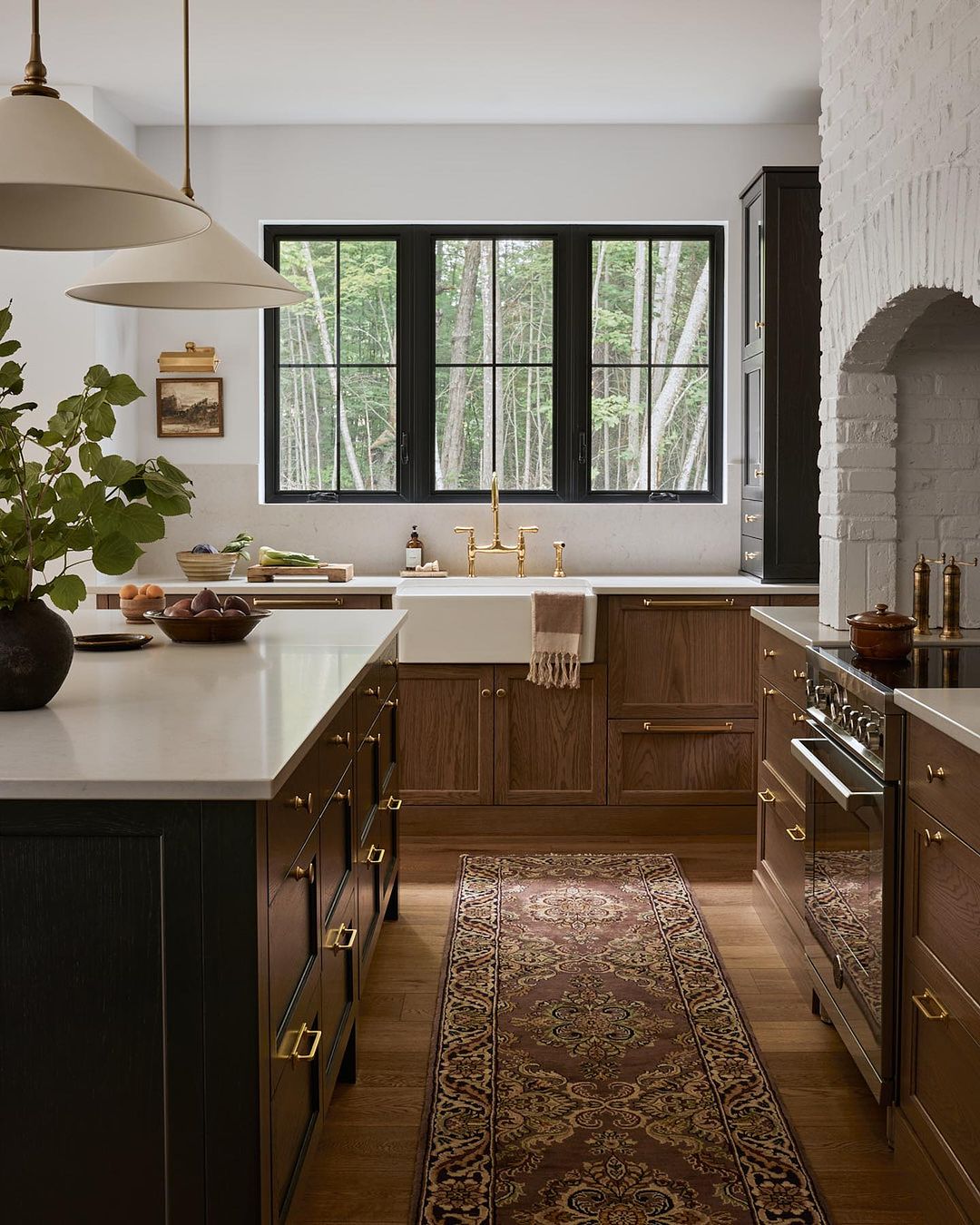 A tastefully designed kitchen with natural light