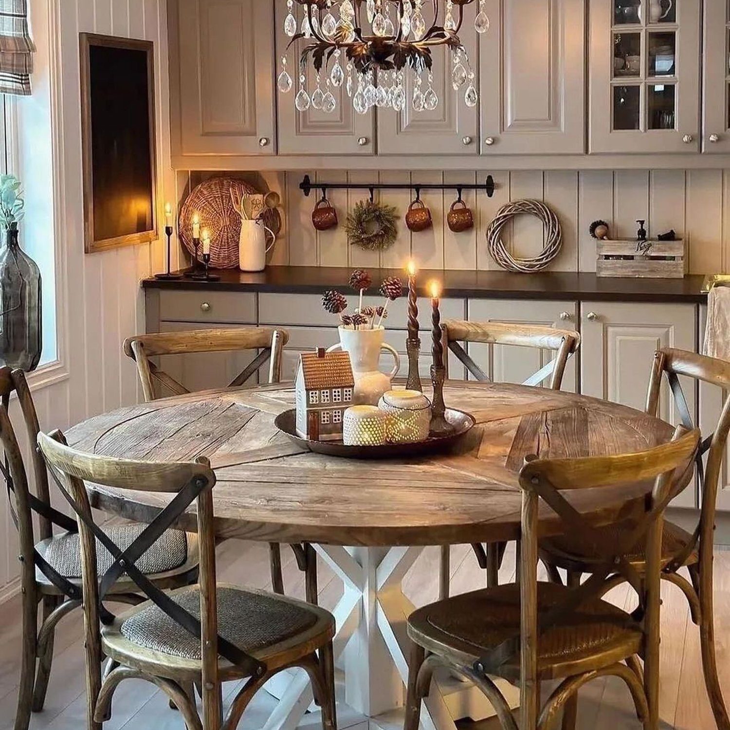 Cozy kitchen with rustic charm