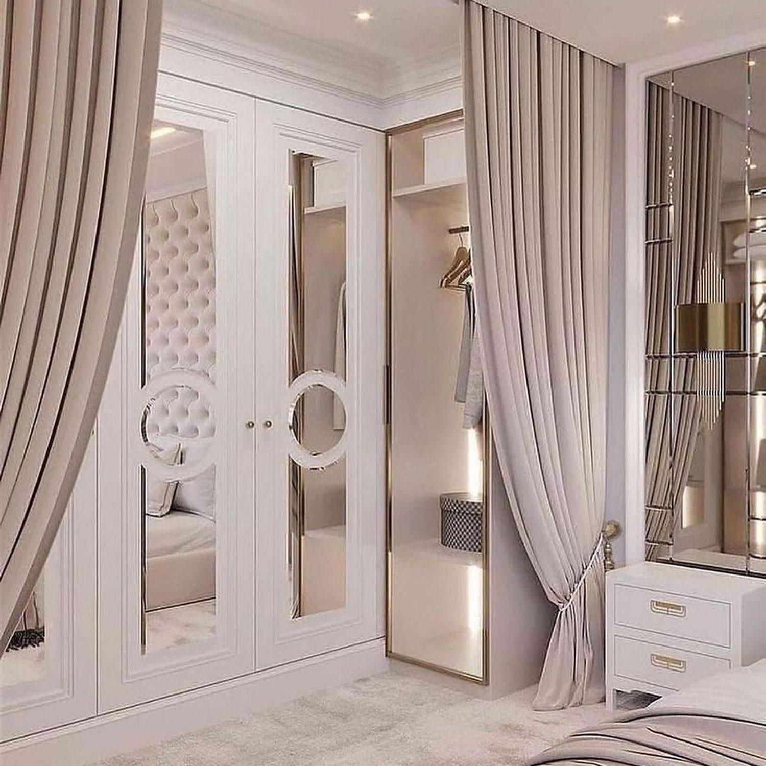 Luxurious bedroom with elegant decor