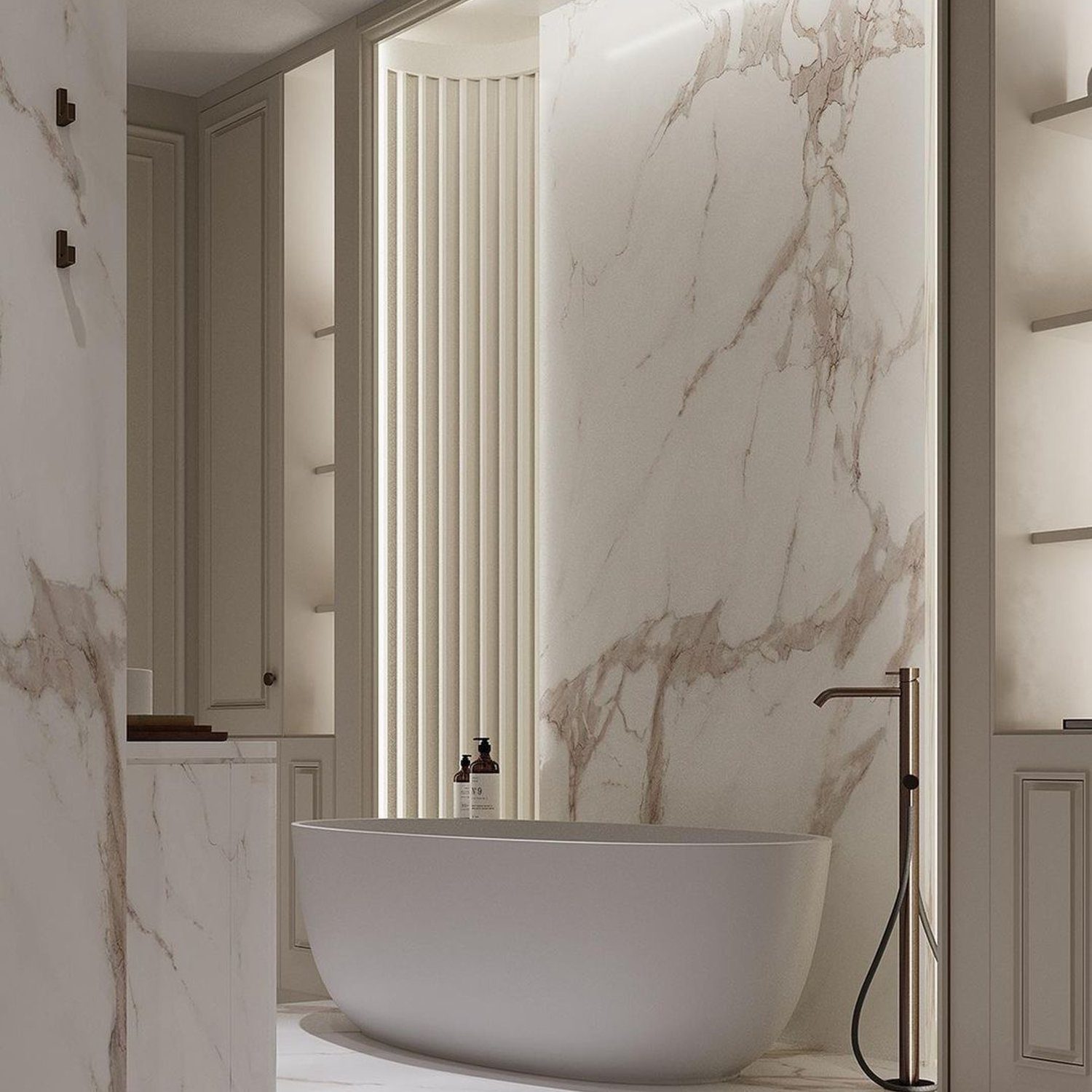 Elegant Marble Bathroom