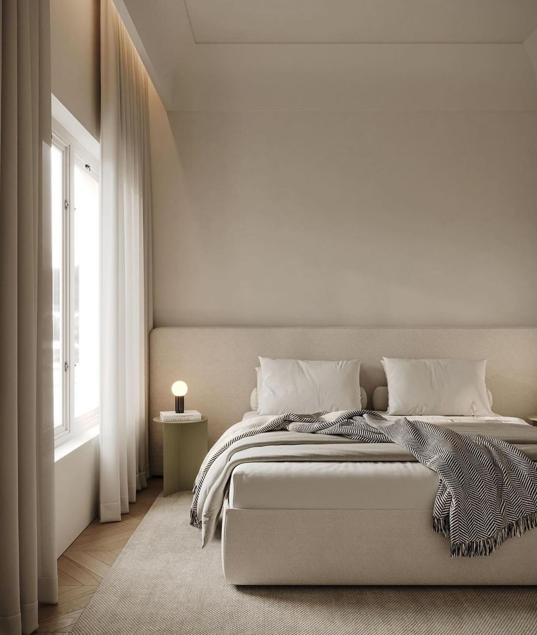 Minimalist Bedroom with Neutral Tones