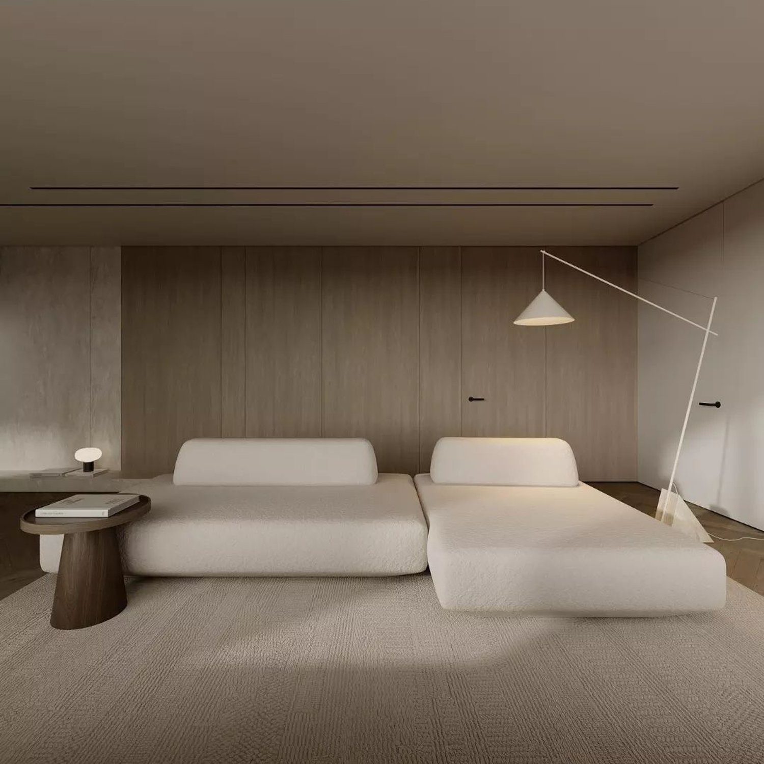 Minimalist Bedroom Design with an Emphasis on Texture