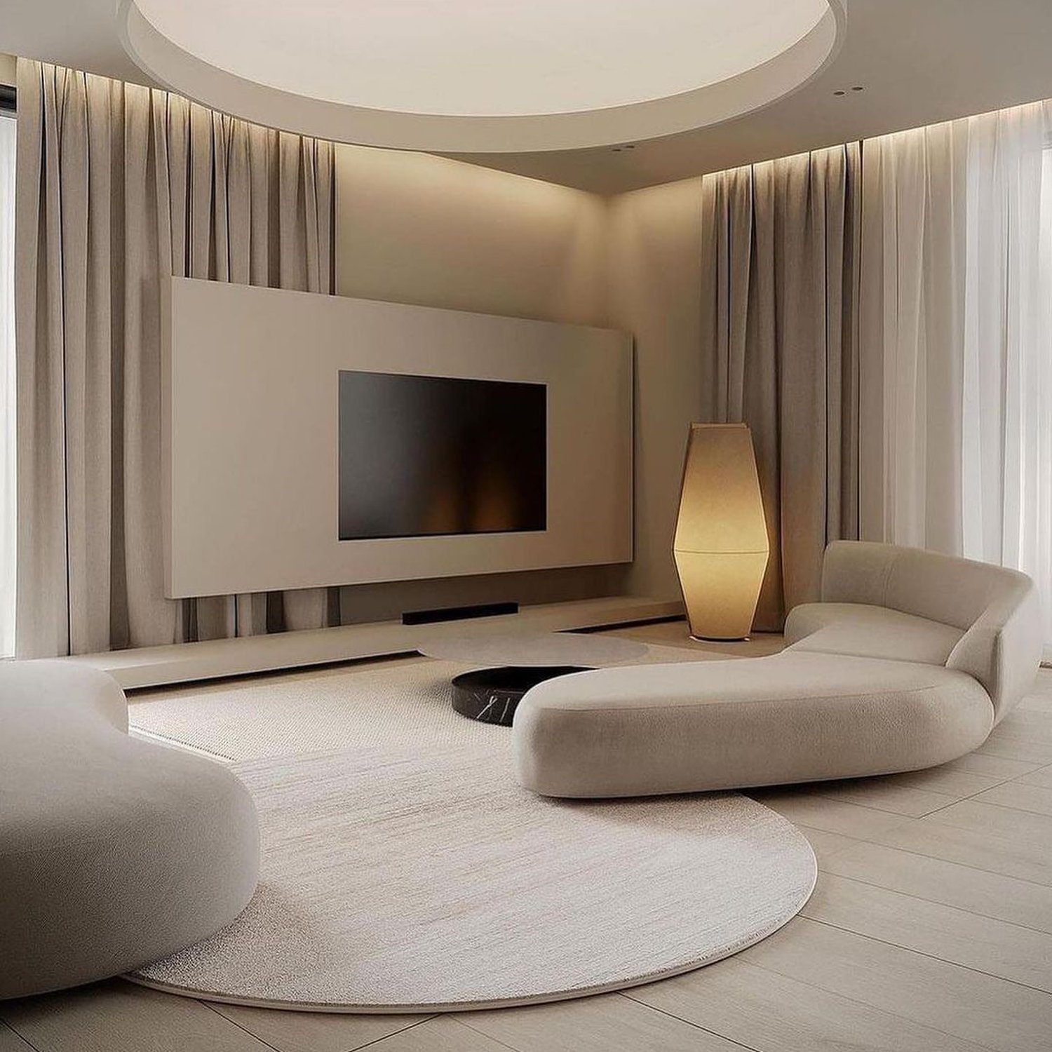 Contemporary stylish living room